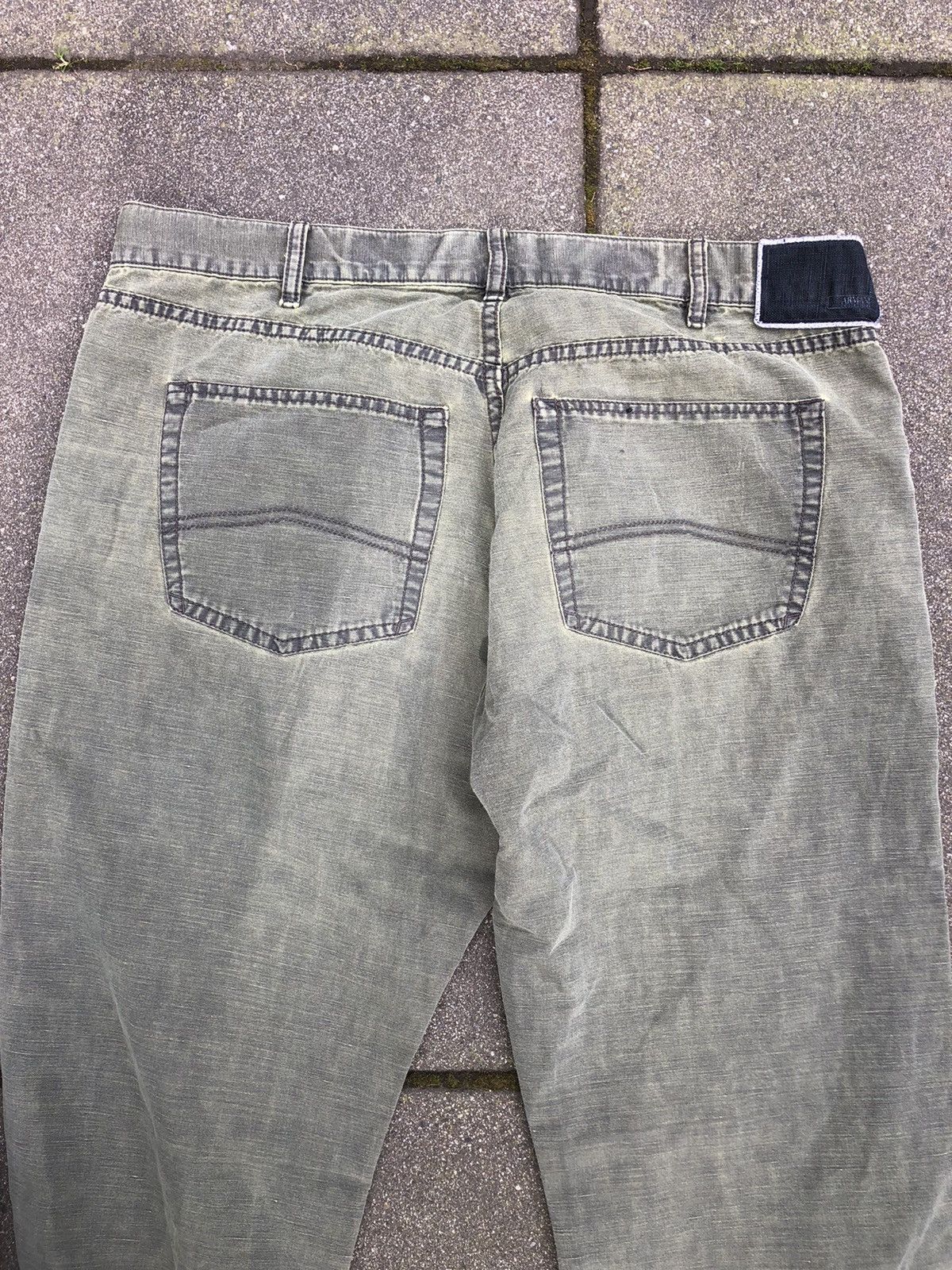 Armani × Giorgio Armani Armani green acid faded wash denim treated Size US 36 / EU 52 - 4 Thumbnail