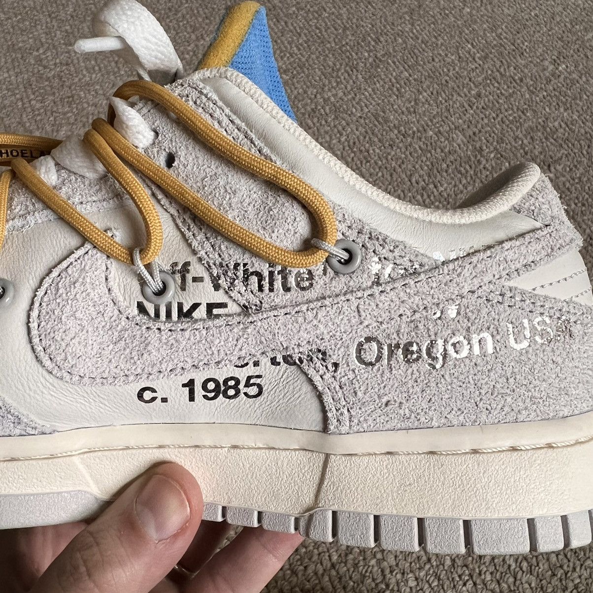 Nike Off White X Nike Dunk Low lot 34 Size US 9 / EU 42 - 7 Thumbnail