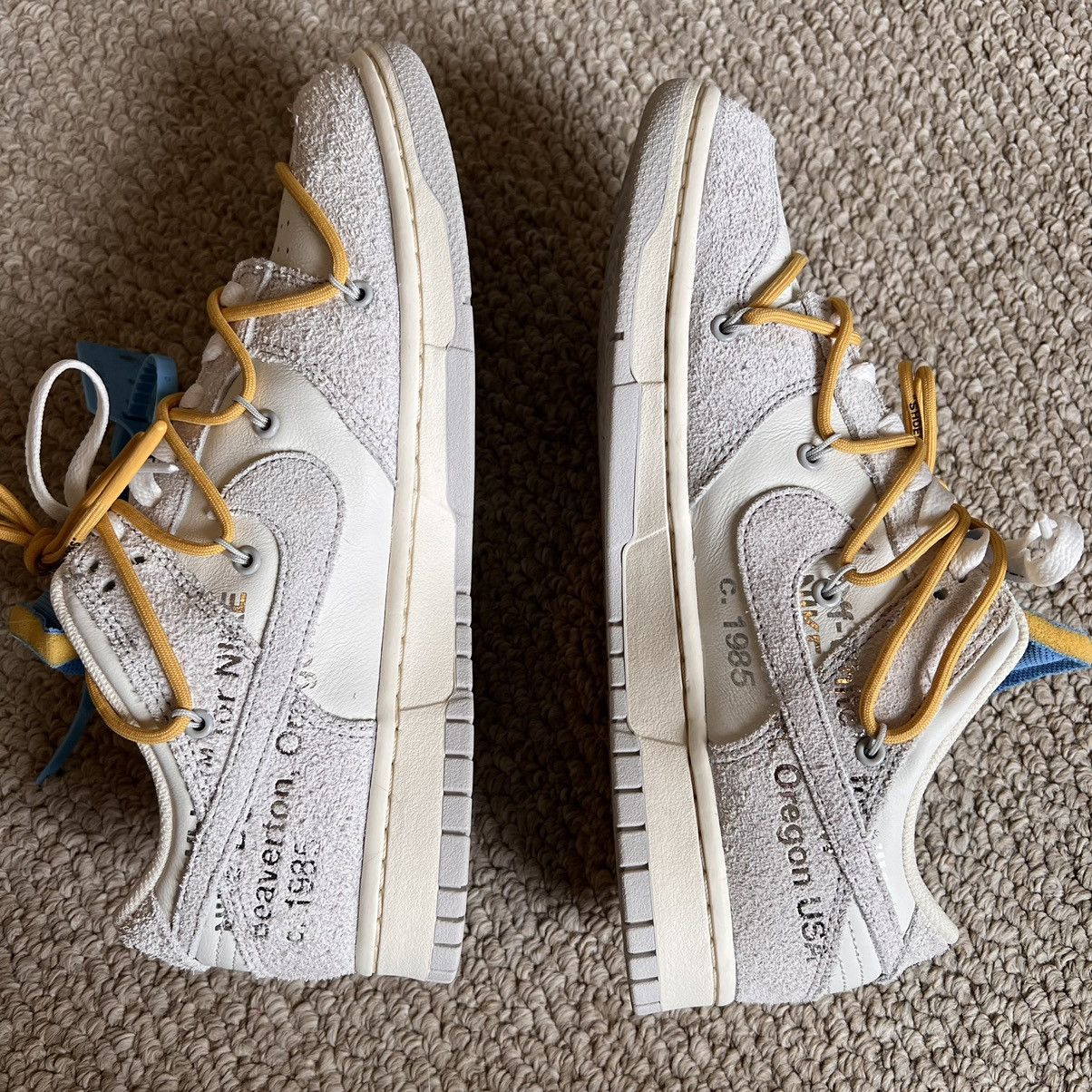Nike Off White X Nike Dunk Low lot 34 Size US 9 / EU 42 - 8 Thumbnail