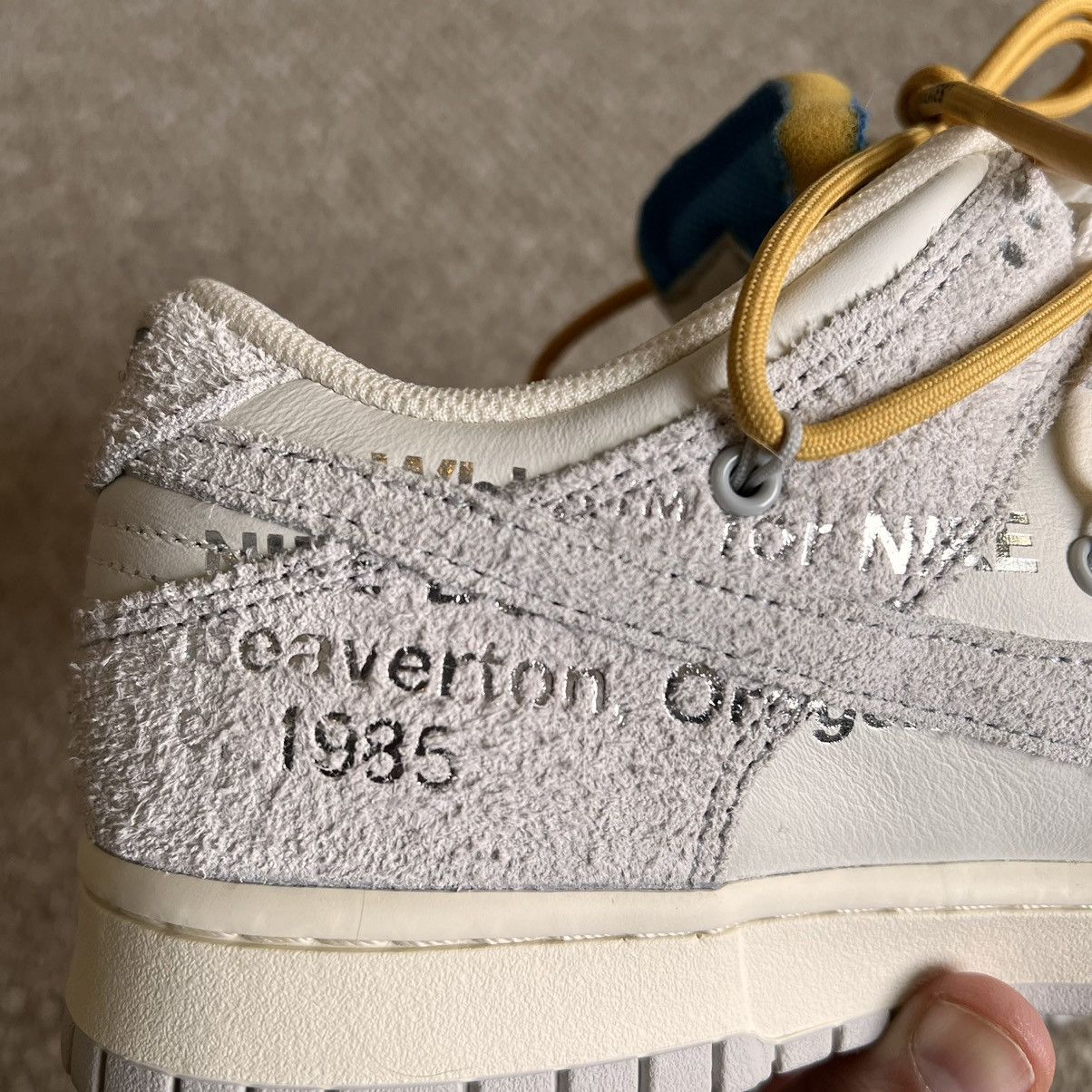 Nike Off White X Nike Dunk Low lot 34 Size US 9 / EU 42 - 6 Thumbnail