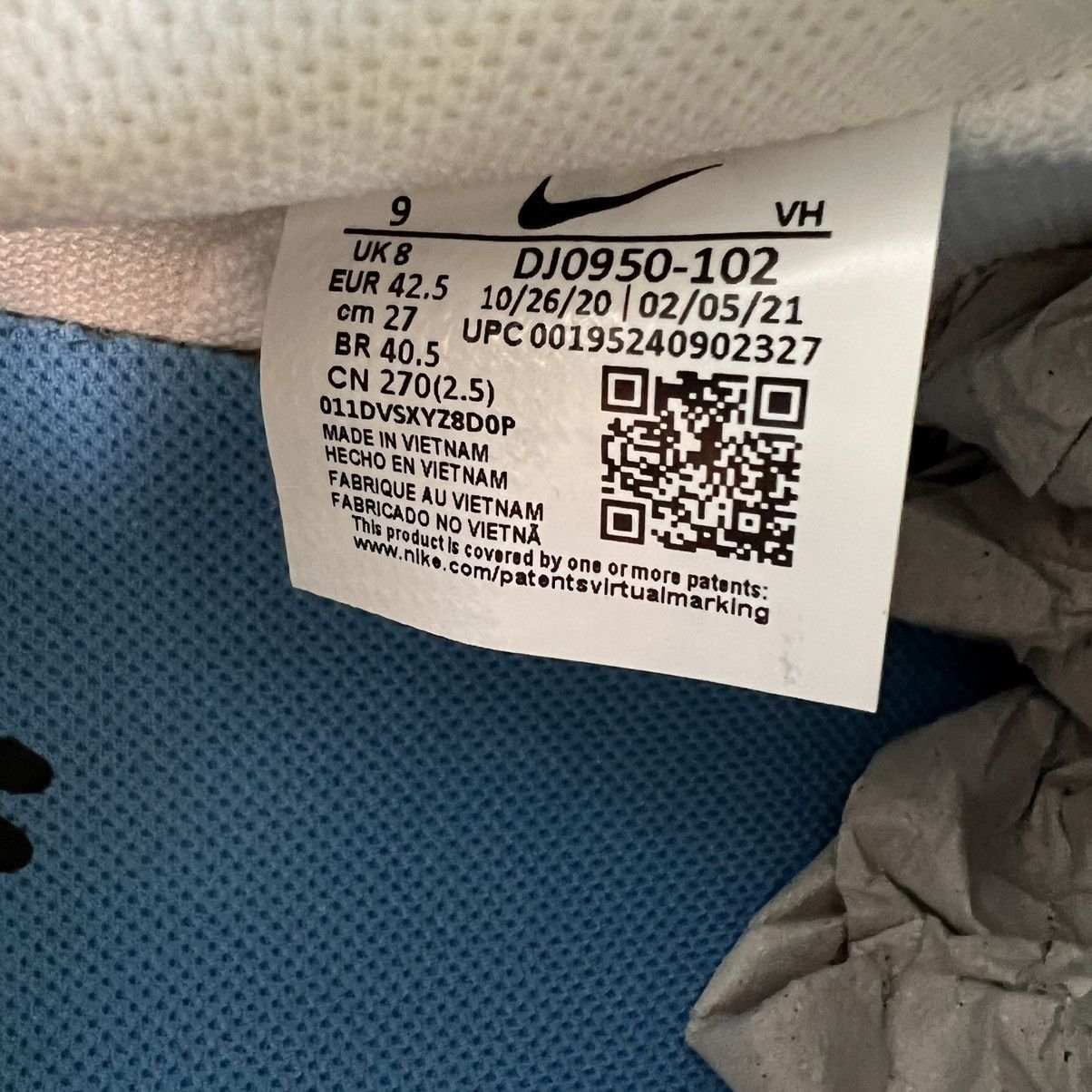 Nike Off White X Nike Dunk Low lot 34 Size US 9 / EU 42 - 9 Thumbnail