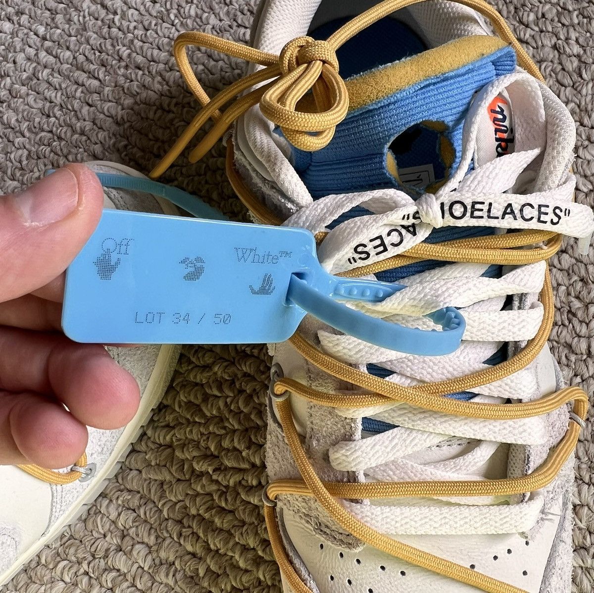 Nike Off White X Nike Dunk Low lot 34 Size US 9 / EU 42 - 10 Thumbnail