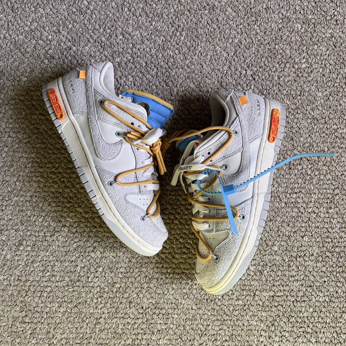 Nike Off White X Nike Dunk Low lot 34 Size US 9 / EU 42 - 1 Thumbnail