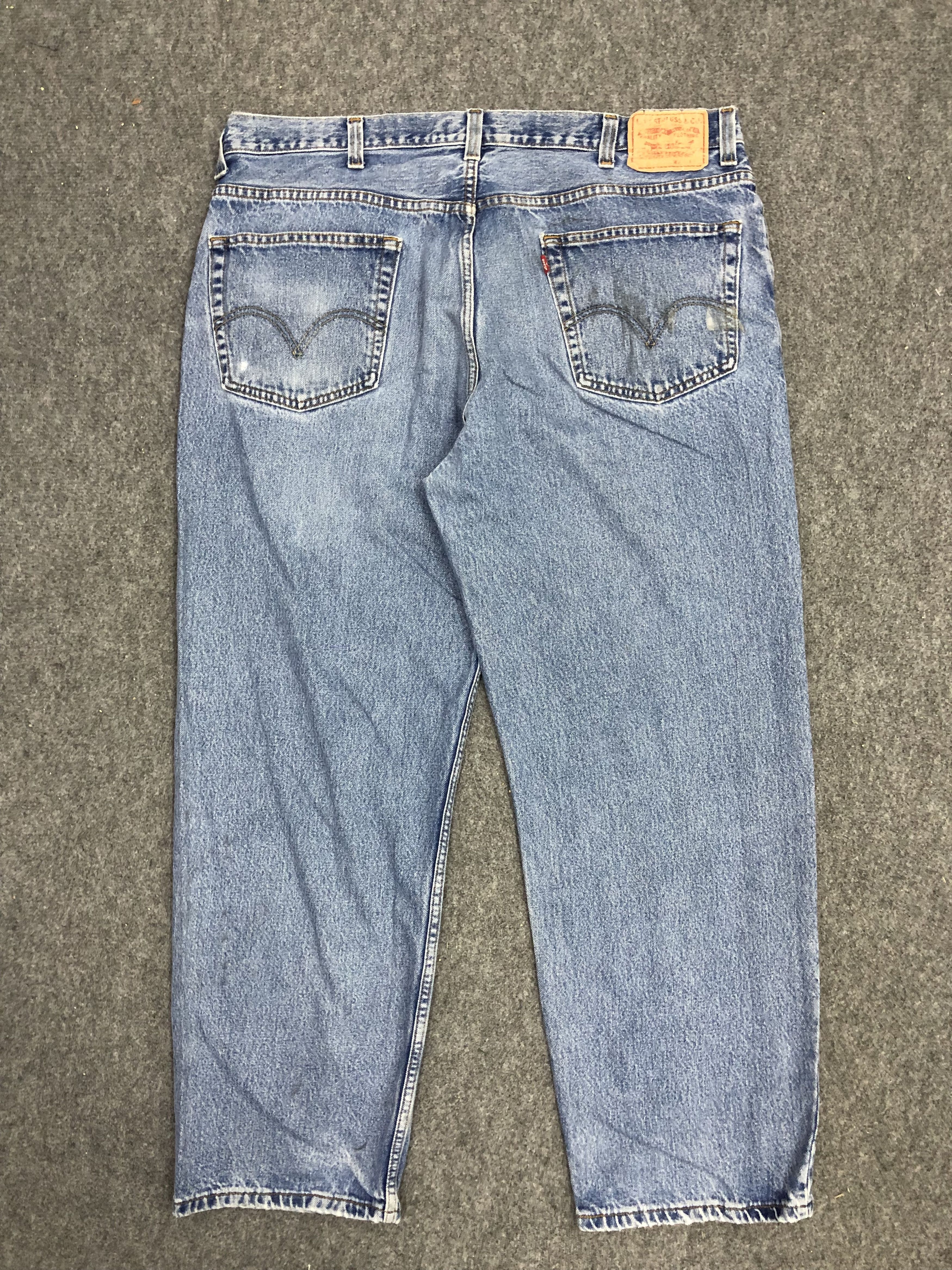 Levi's Vintage Levis 550 Relaxed Fit Big Sized Denim DP1121 Size US 41 - 3 Thumbnail