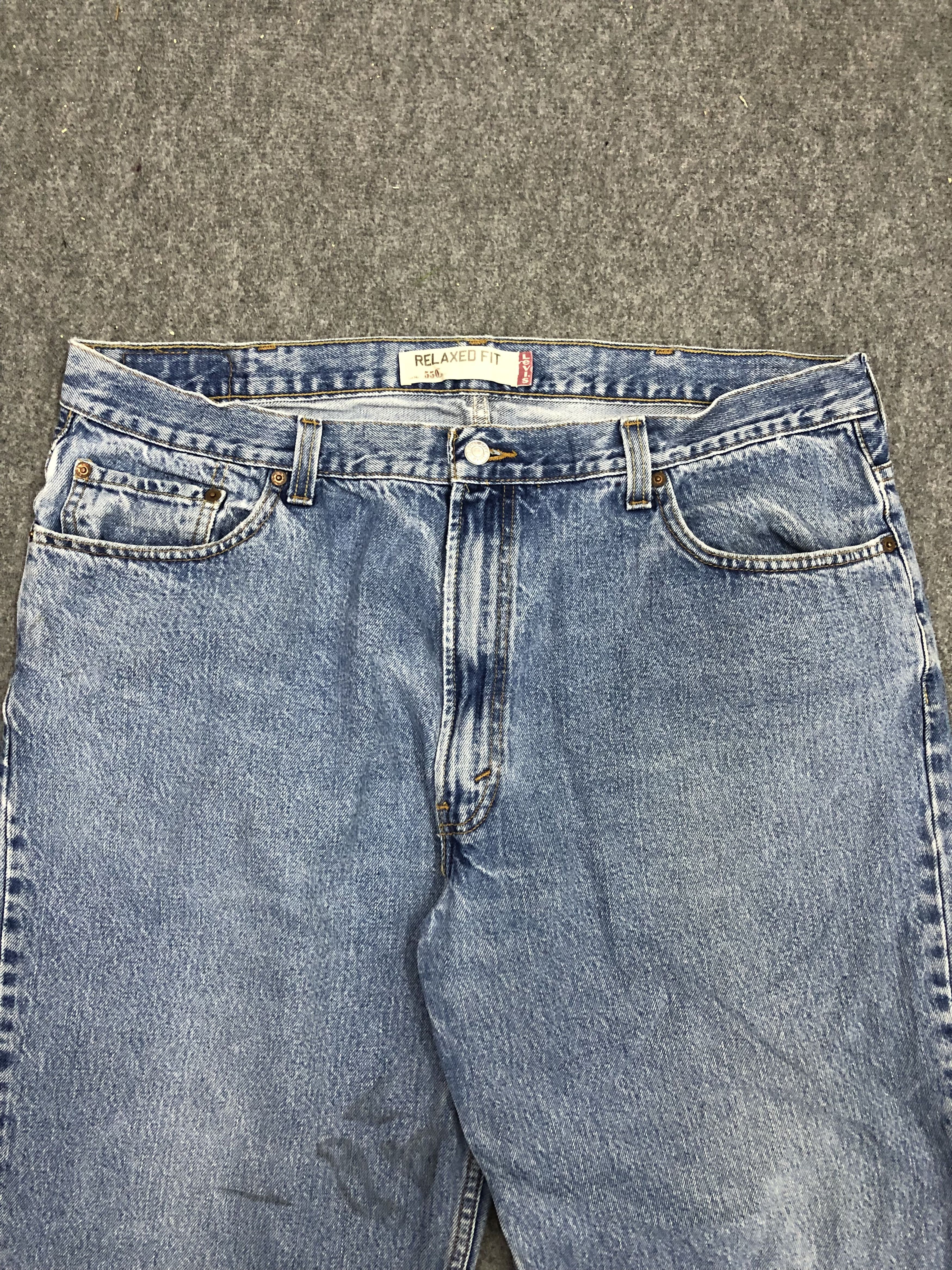Levi's Vintage Levis 550 Relaxed Fit Big Sized Denim DP1121 Size US 41 - 2 Thumbnail