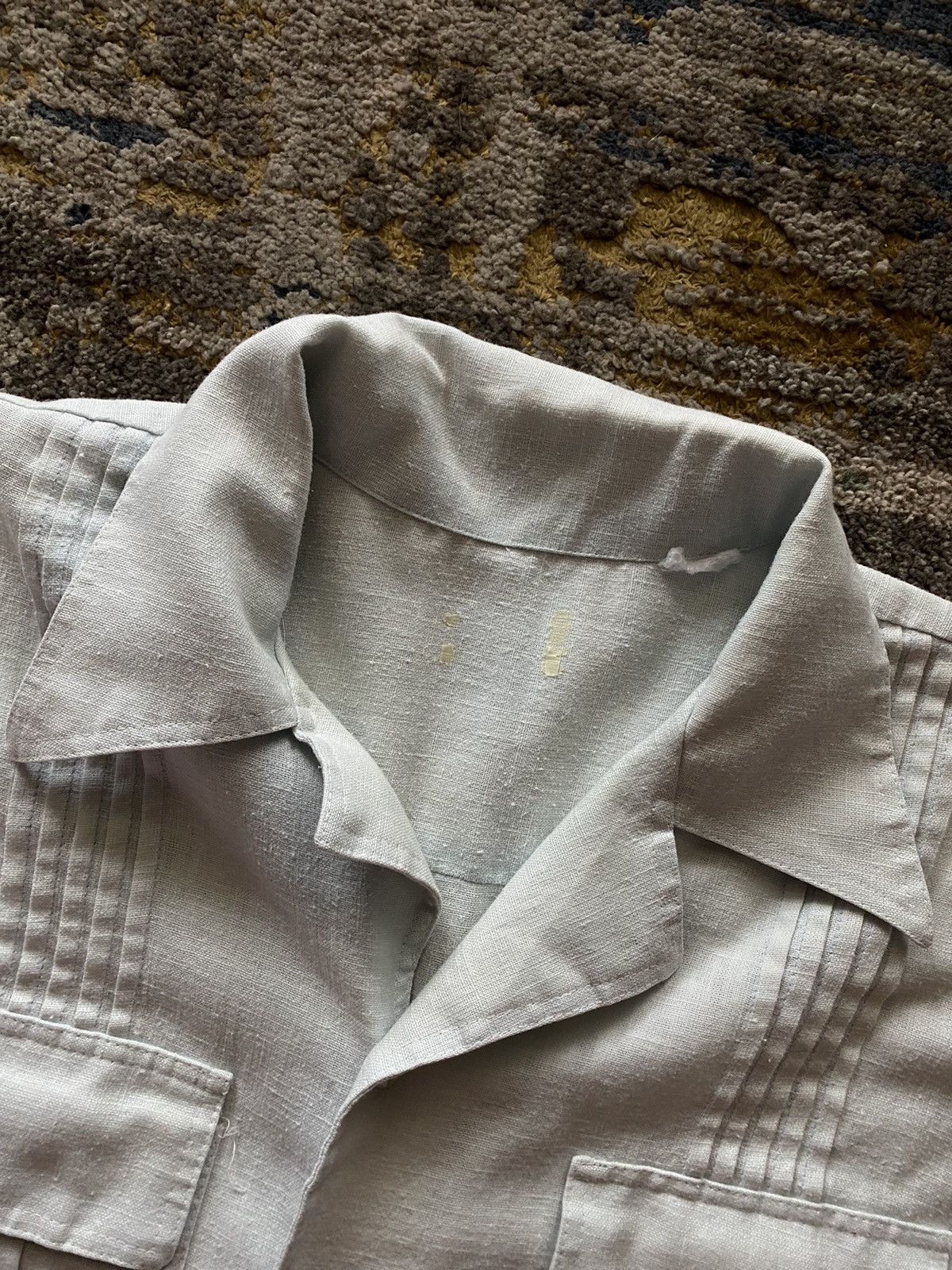 Vintage 1960’s/70’s pale green camp collar shirt Size US XL / EU 56 / 4 - 2 Thumbnail