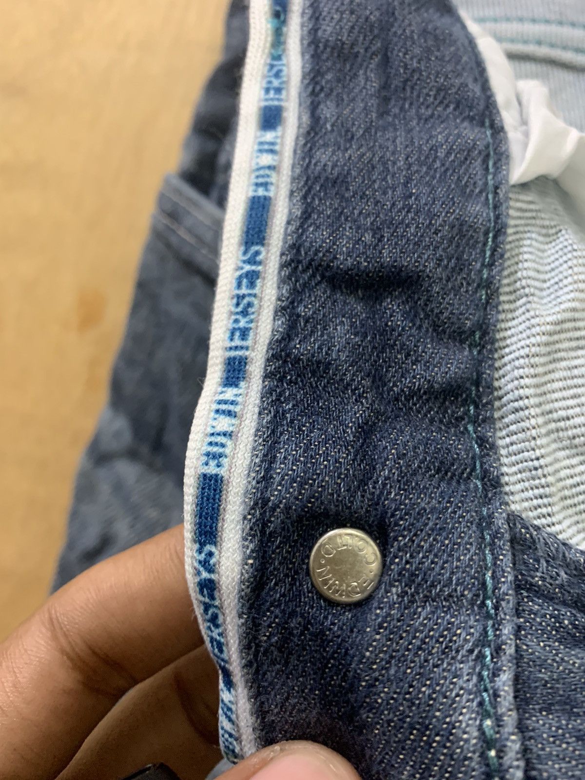 Edwin EDWIN JERSEYS Vintage 60s Stretch Elastic Biker Denim Jeans Size US 30 / EU 46 - 19 Thumbnail