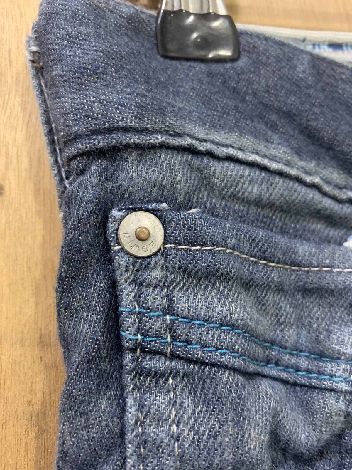Edwin EDWIN JERSEYS Vintage 60s Stretch Elastic Biker Denim Jeans Size US 30 / EU 46 - 8 Thumbnail