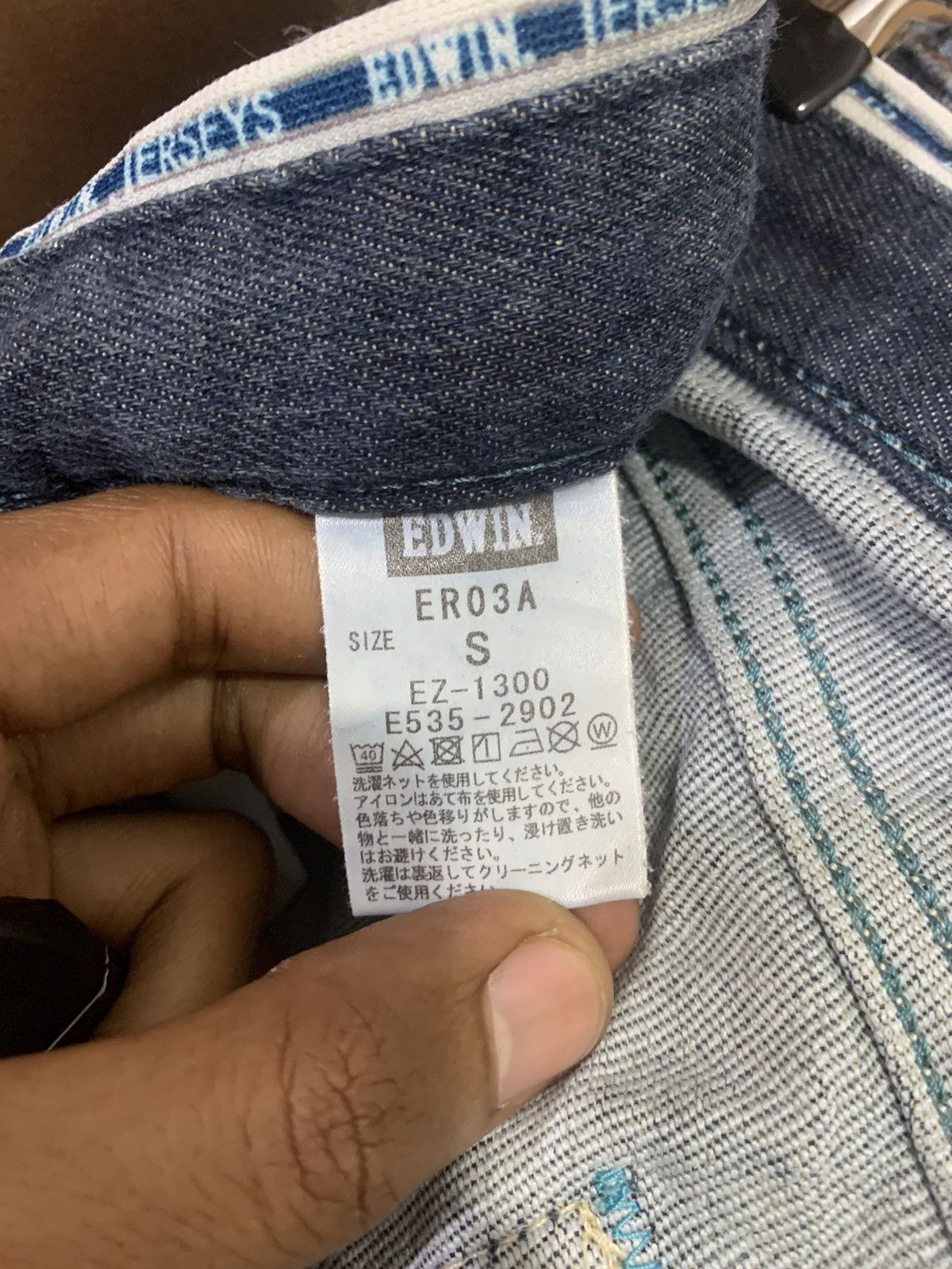Edwin EDWIN JERSEYS Vintage 60s Stretch Elastic Biker Denim Jeans Size US 30 / EU 46 - 20 Thumbnail