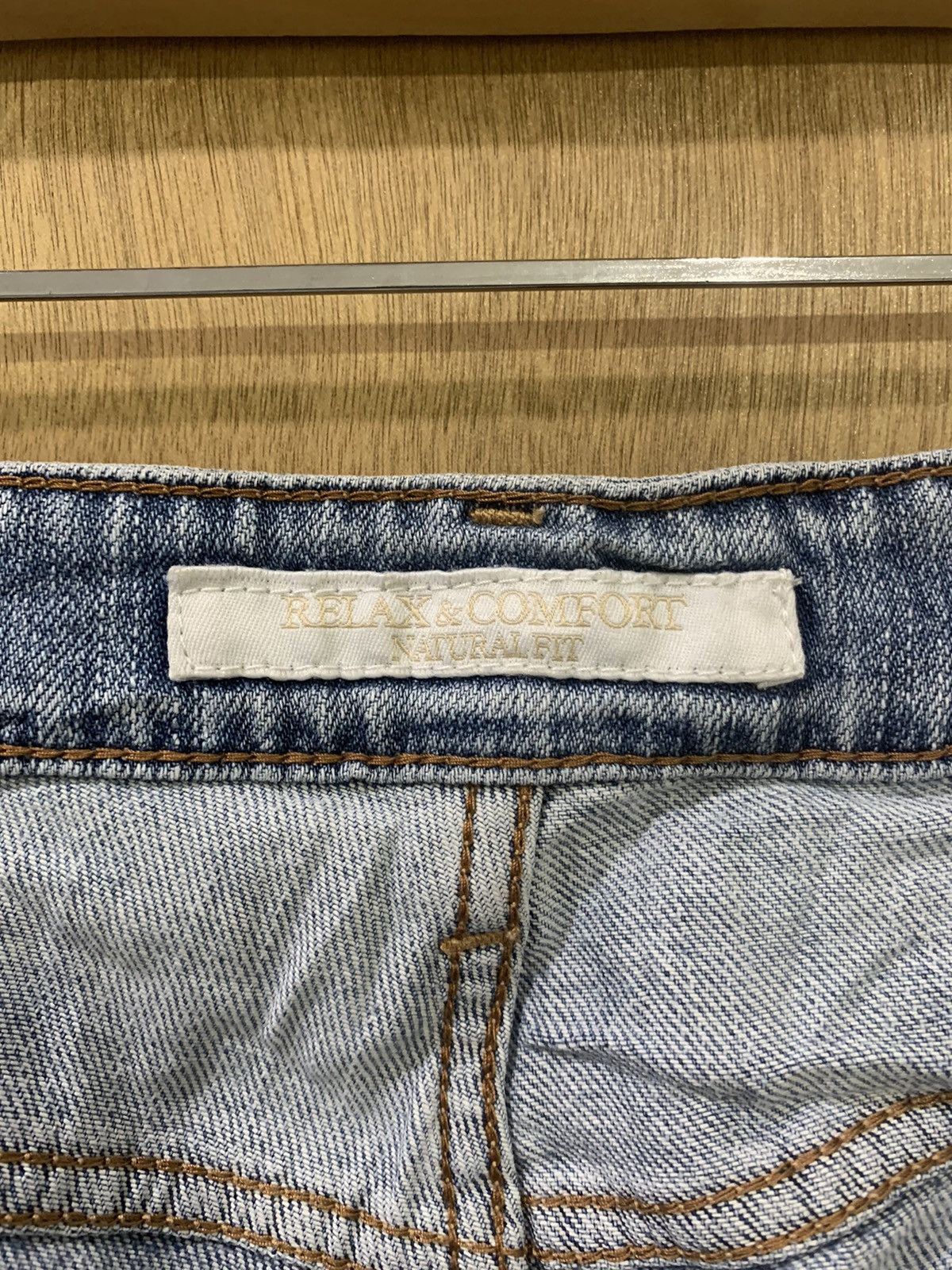 Japanese Brand × Uniqlo UNIQLO Vtg 90s Rugged Women Stonewash Distressed Denim Jeans Size US 34 / EU 50 - 19 Thumbnail