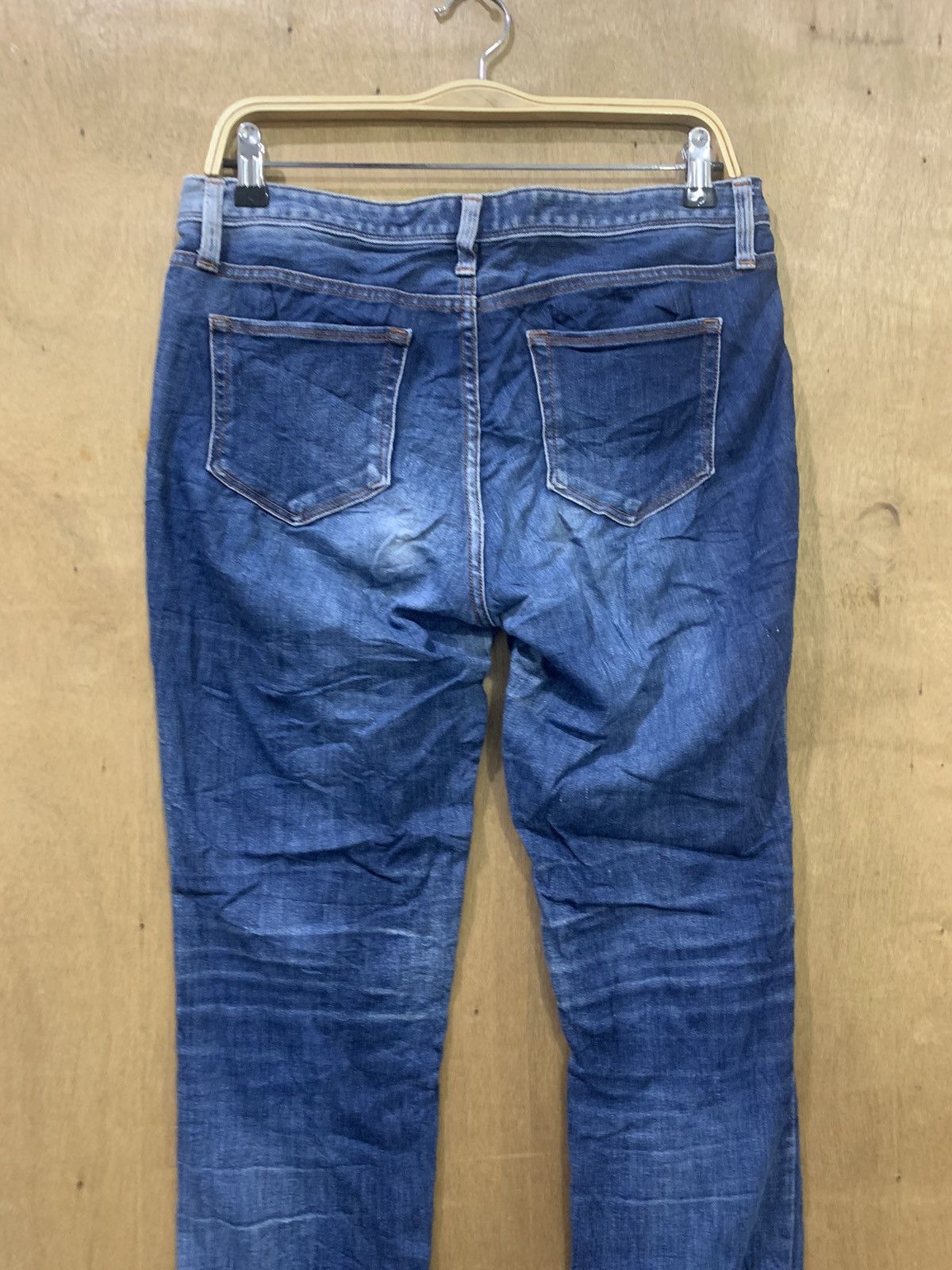 Japanese Brand × Jean Gu Vtg 90s Women Skinny Slimfit Indigo Stonewash Denim Jeans Size 30" / US 8 / IT 44 - 9 Thumbnail