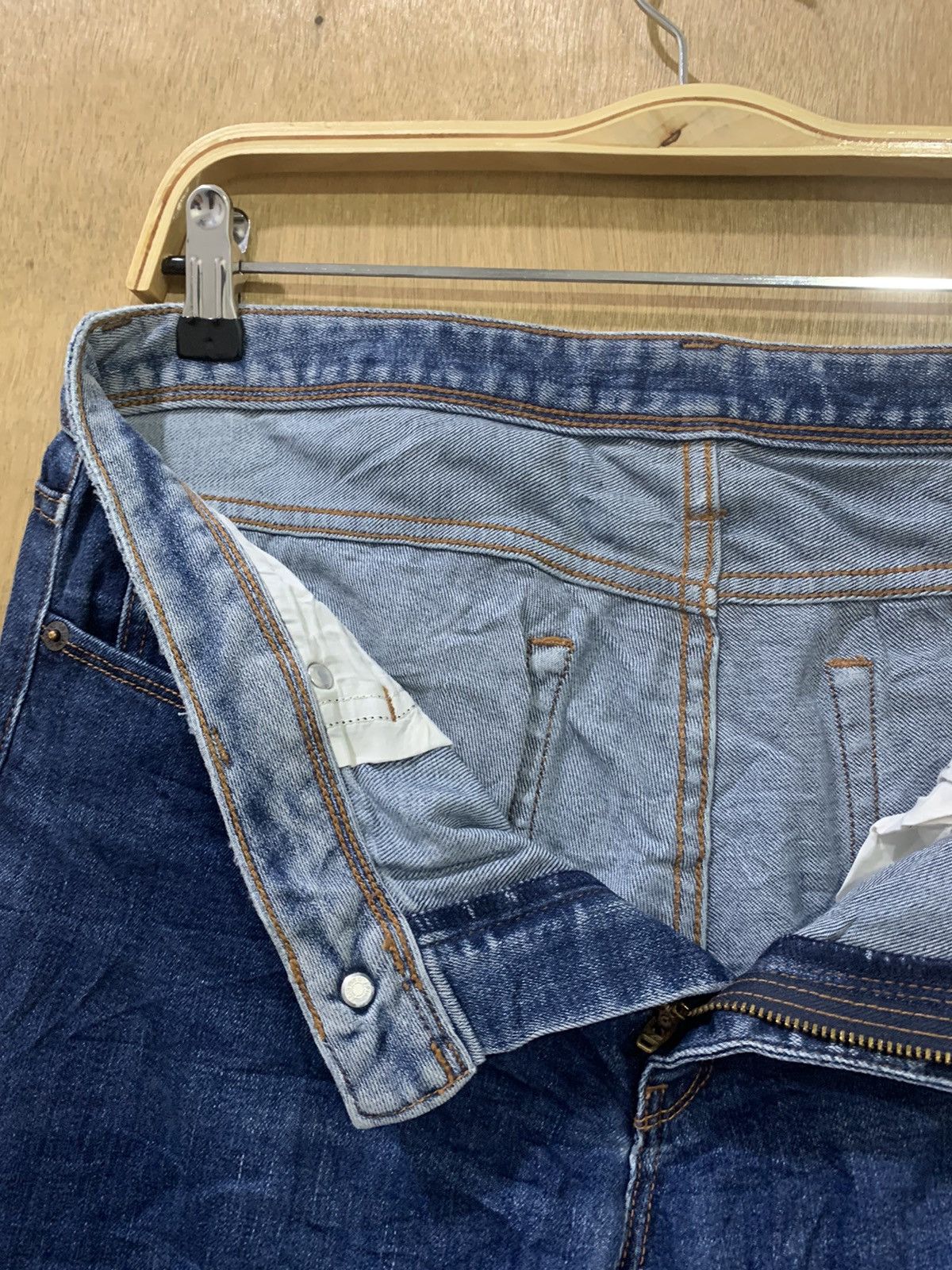 Japanese Brand × Jean Gu Vtg 90s Women Skinny Slimfit Indigo Stonewash Denim Jeans Size 30" / US 8 / IT 44 - 14 Thumbnail