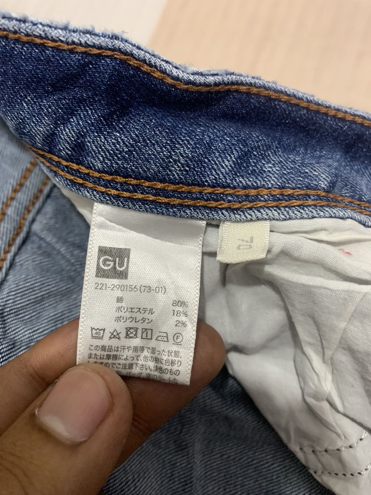Japanese Brand × Jean Gu Vtg 90s Women Skinny Slimfit Indigo Stonewash Denim Jeans Size 30" / US 8 / IT 44 - 16 Thumbnail