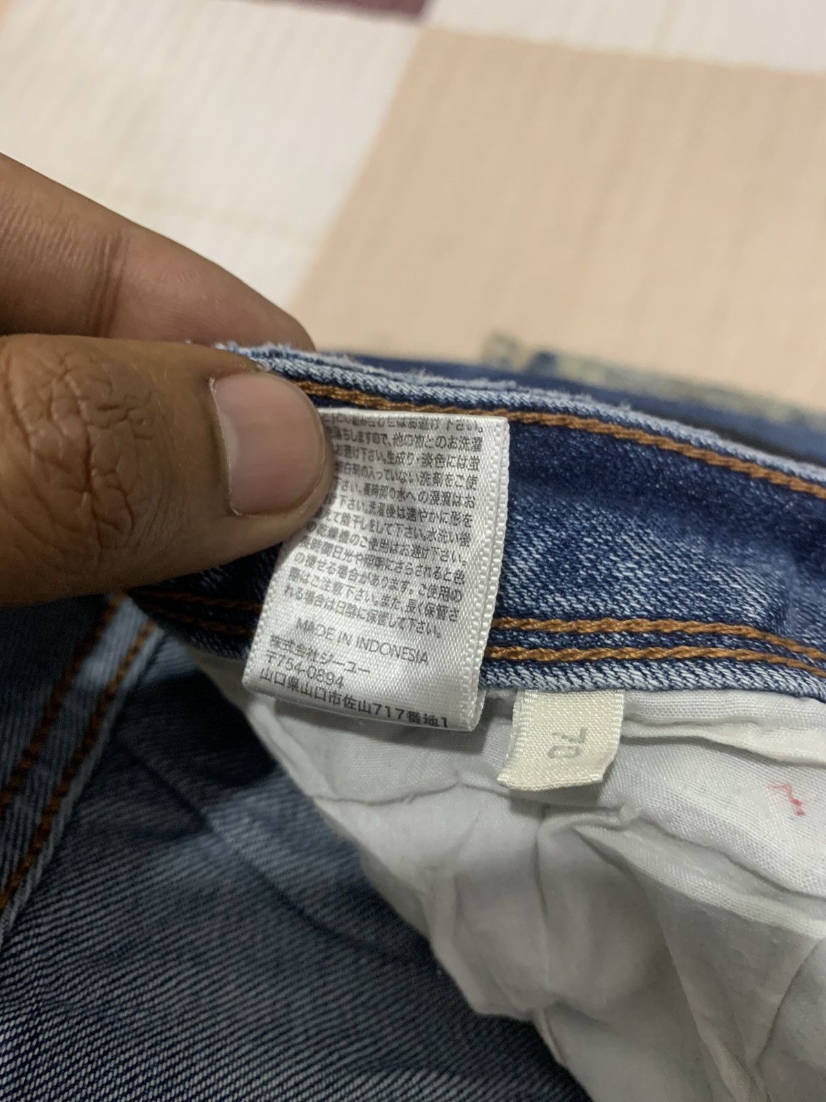 Japanese Brand × Jean Gu Vtg 90s Women Skinny Slimfit Indigo Stonewash Denim Jeans Size 30" / US 8 / IT 44 - 17 Thumbnail