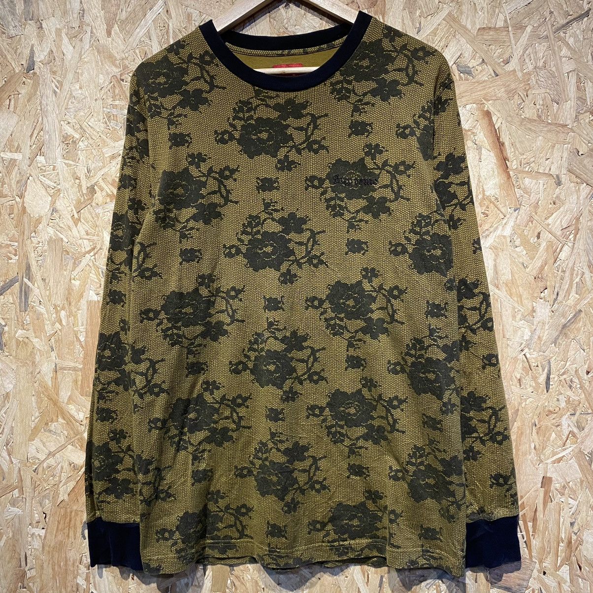 Supreme Supreme Lace Embroided Longsleeve Tee Size US L / EU 52-54 / 3 - 1 Thumbnail