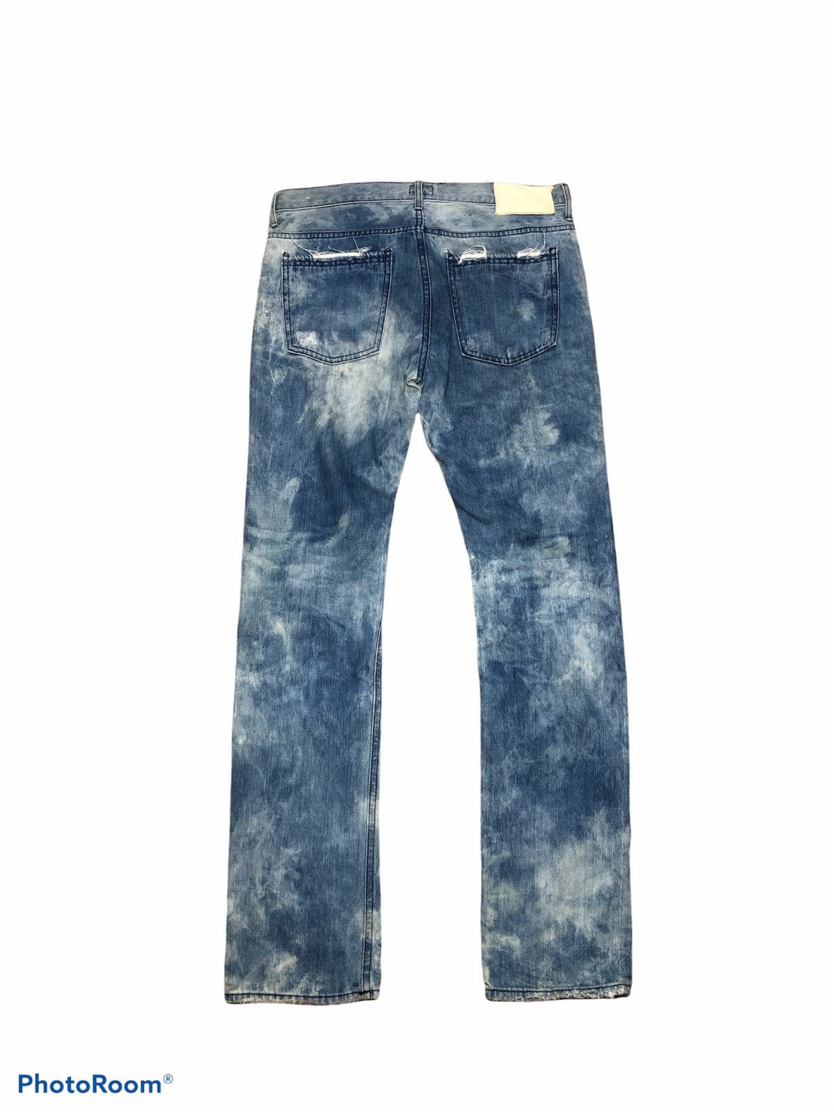 Designer CHIRI BOY DISTRESSED BLEACH DENIM Size US 34 / EU 50 - 3 Thumbnail
