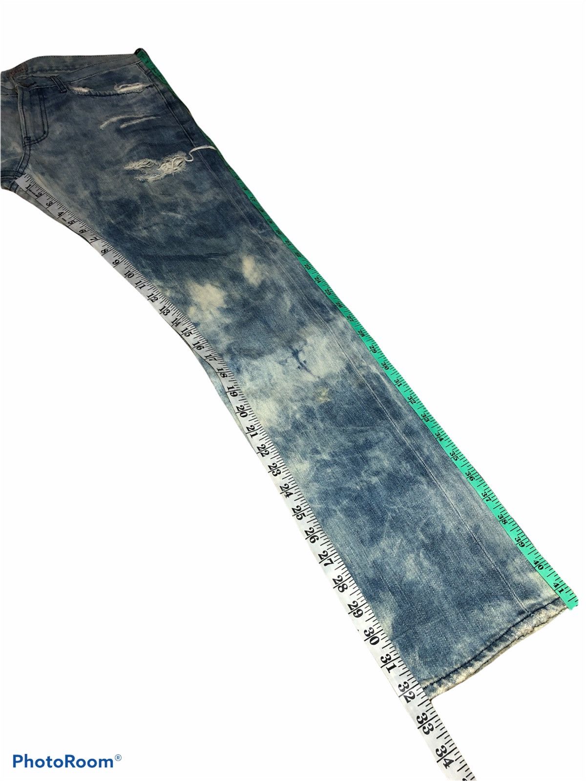 Designer CHIRI BOY DISTRESSED BLEACH DENIM Size US 34 / EU 50 - 9 Thumbnail