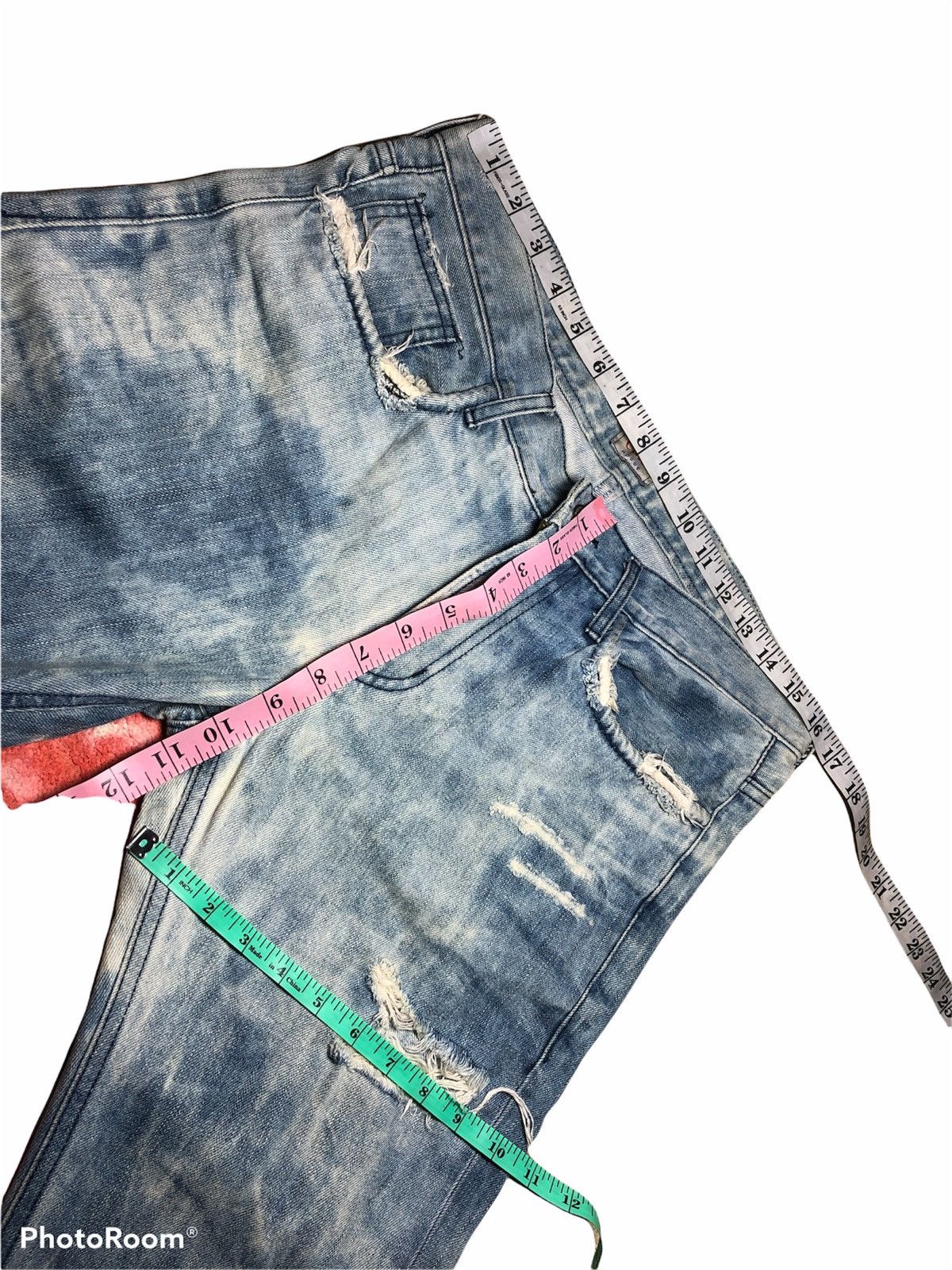 Designer CHIRI BOY DISTRESSED BLEACH DENIM Size US 34 / EU 50 - 7 Thumbnail