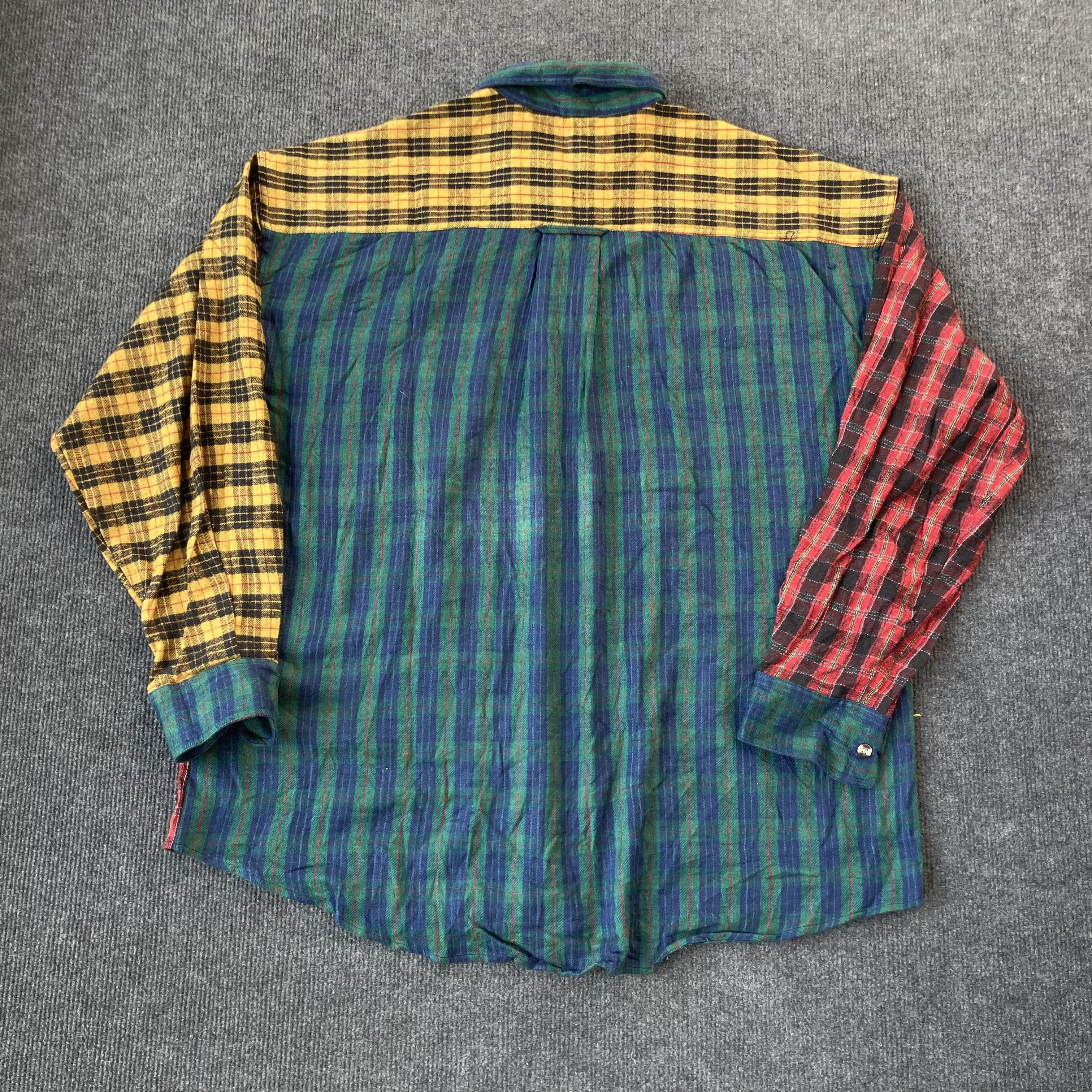 Flannel Vtg Flannel Multicolor Plain Shadow 90s Shirt Size US L / EU 52-54 / 3 - 4 Thumbnail