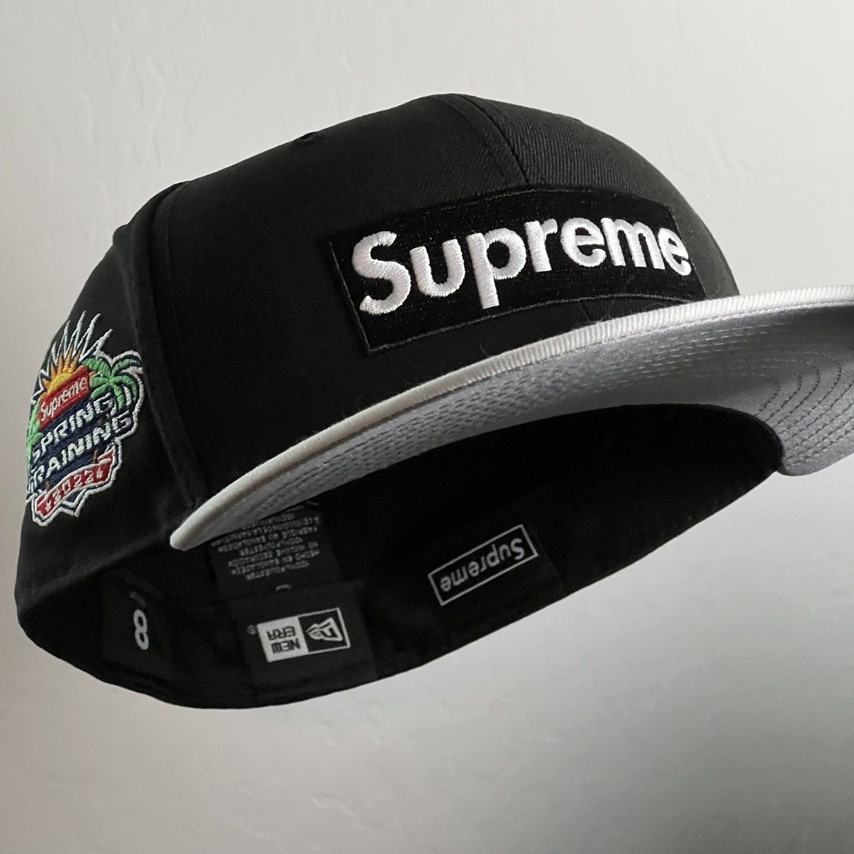 Supreme Supreme Box Logo New Era Fitted Black 8 Two 2 Tone White