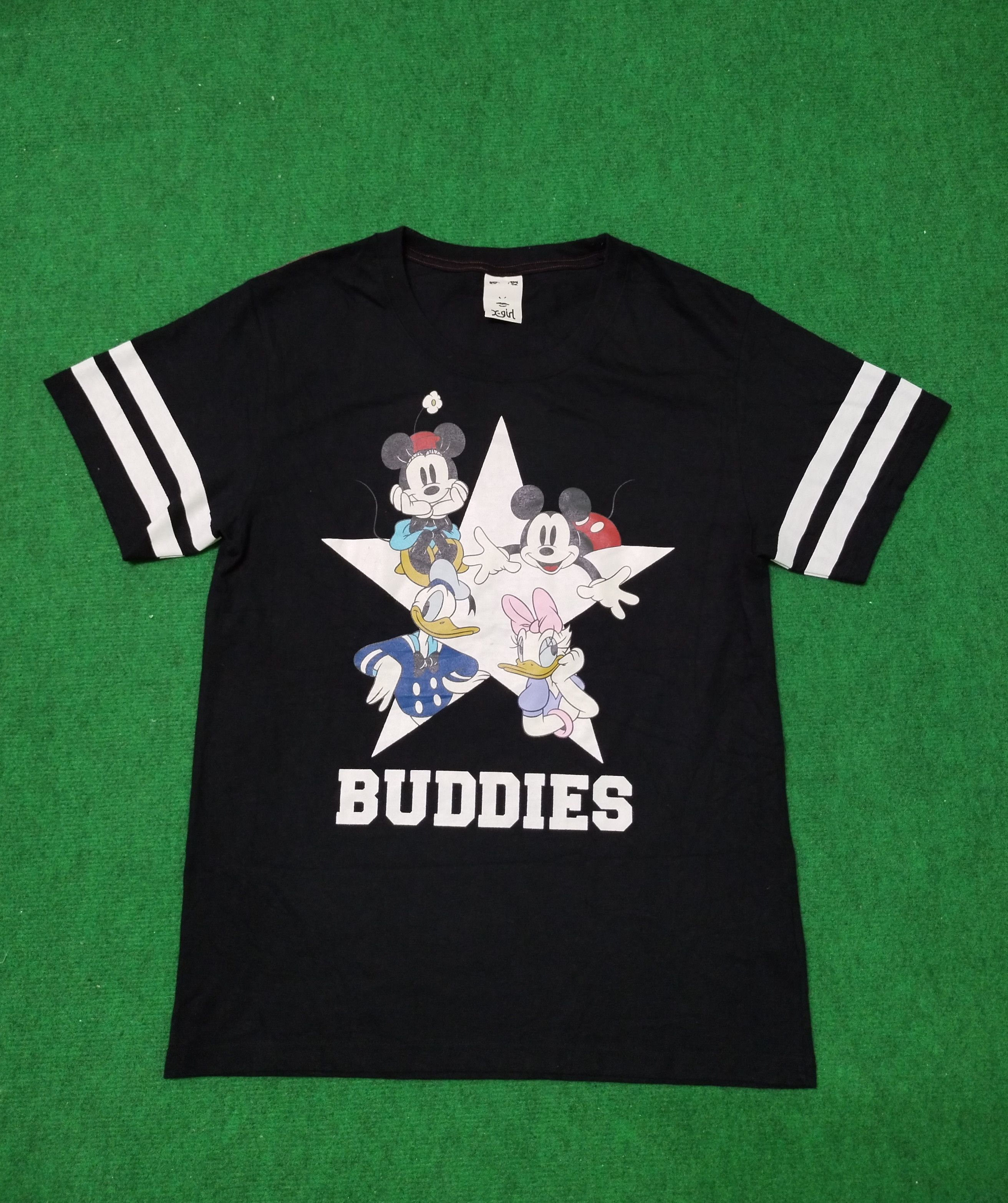 Japanese Brand Vintage T Shirt X-Girl x Disney Mickey Mouse Super Rare Size US M / EU 48-50 / 2 - 1 Thumbnail