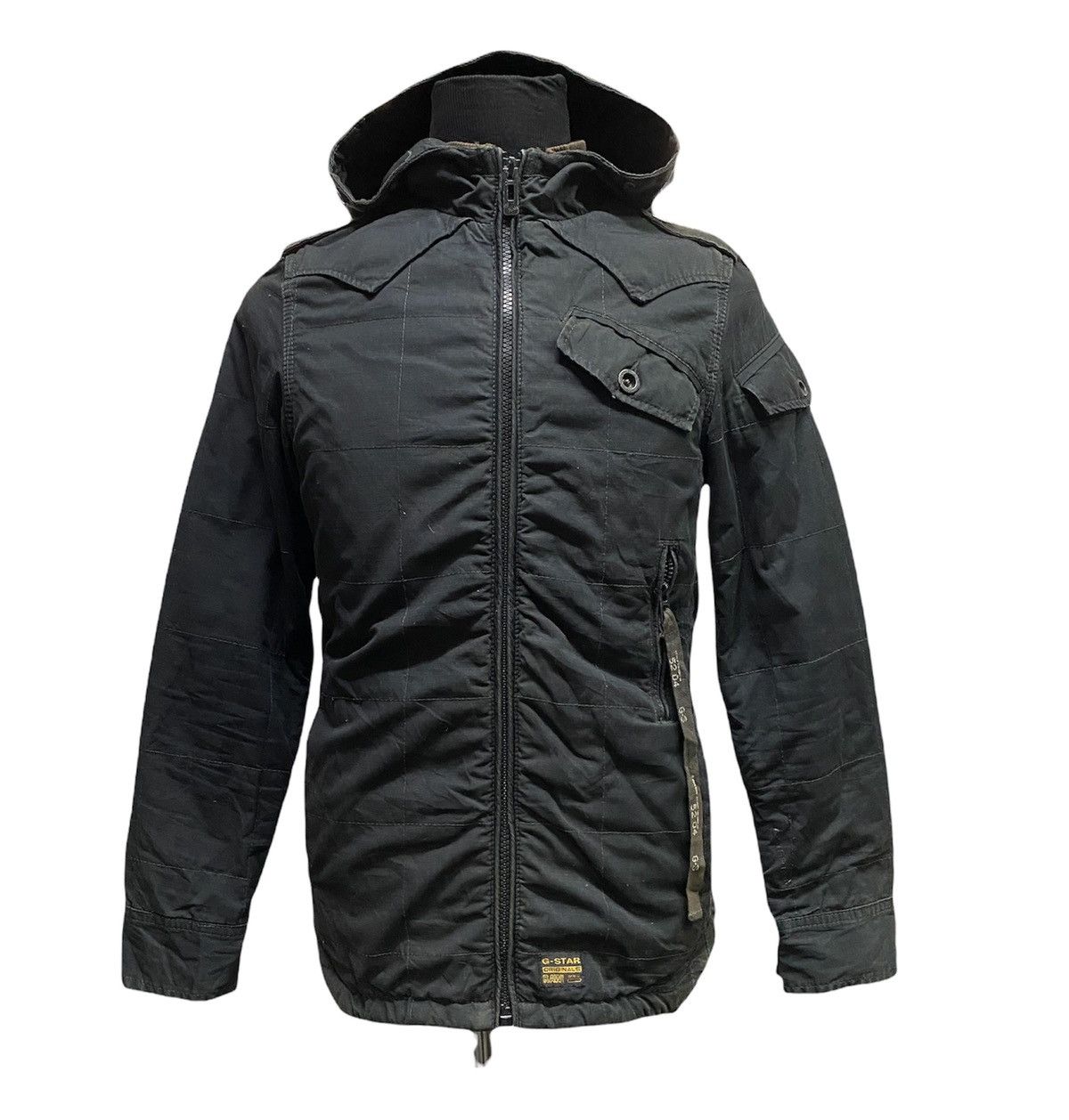 G-Star G star Quilted Hoodie Zipper Jacket (S) Size US S / EU 44-46 / 1 - 1 Thumbnail