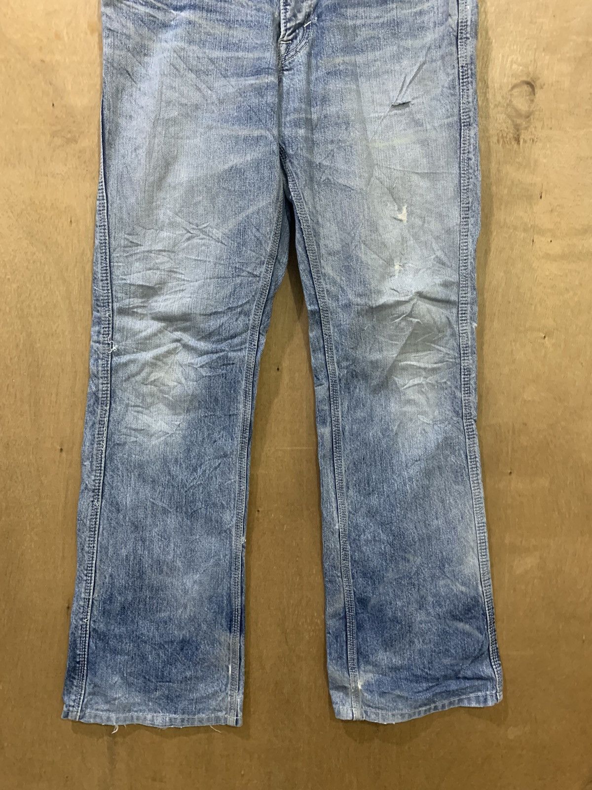 Blue Blue Japan × Luxe UNION MADE x BLUE WAY JEANS LUXE MADE IN NIPPON FLARED DENIM Size 33" - 5 Thumbnail