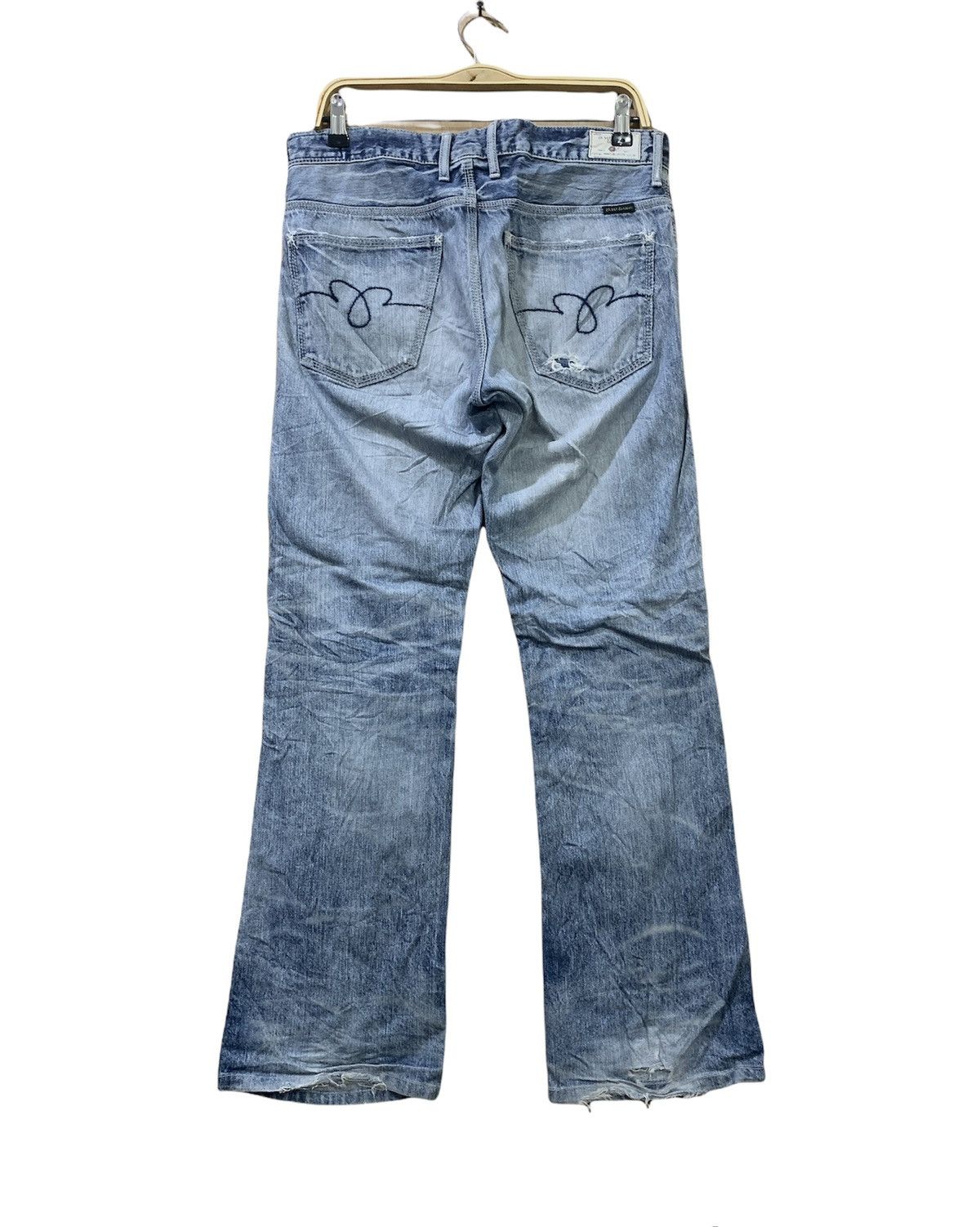Blue Blue Japan × Luxe UNION MADE x BLUE WAY JEANS LUXE MADE IN NIPPON FLARED DENIM Size 33" - 2 Thumbnail