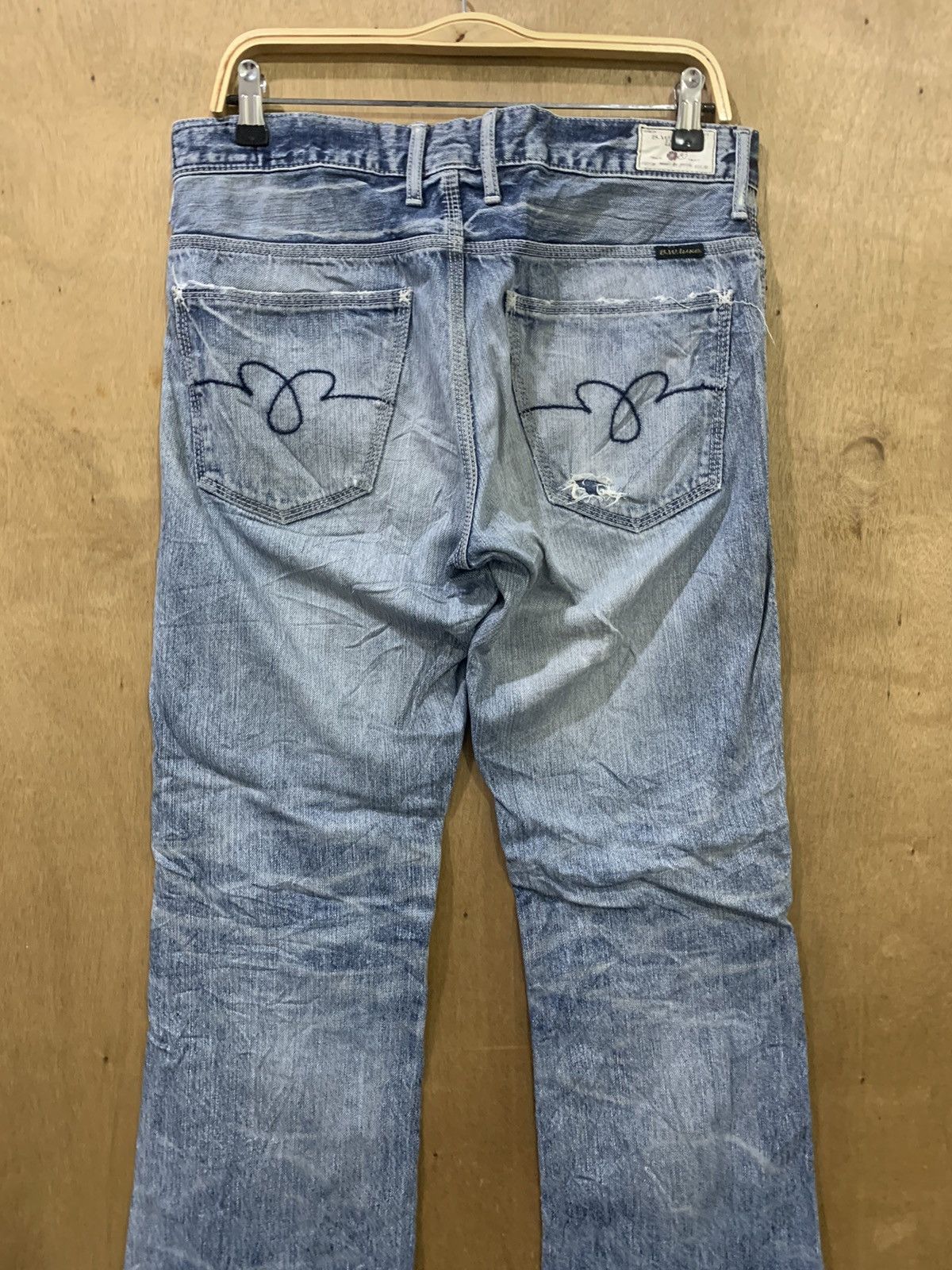 Blue Blue Japan × Luxe UNION MADE x BLUE WAY JEANS LUXE MADE IN NIPPON FLARED DENIM Size 33" - 10 Thumbnail