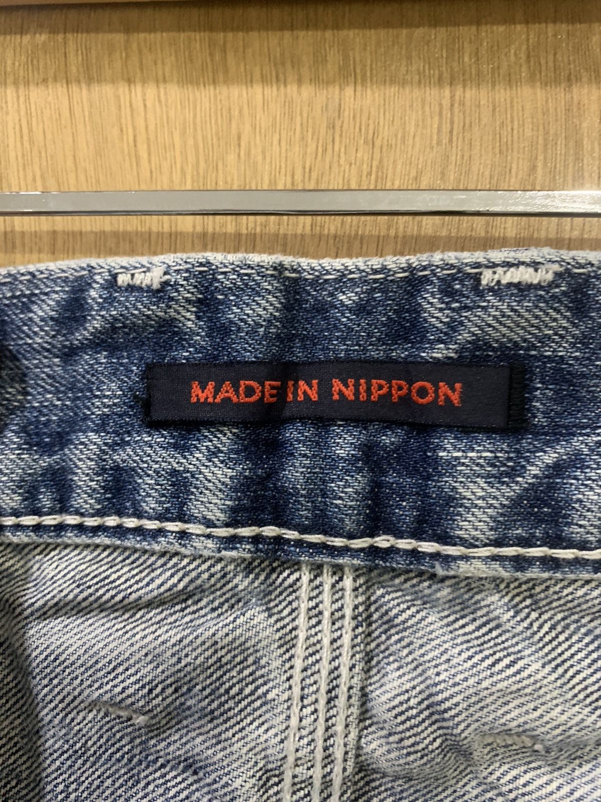 Blue Blue Japan × Luxe UNION MADE x BLUE WAY JEANS LUXE MADE IN NIPPON FLARED DENIM Size 33" - 18 Thumbnail