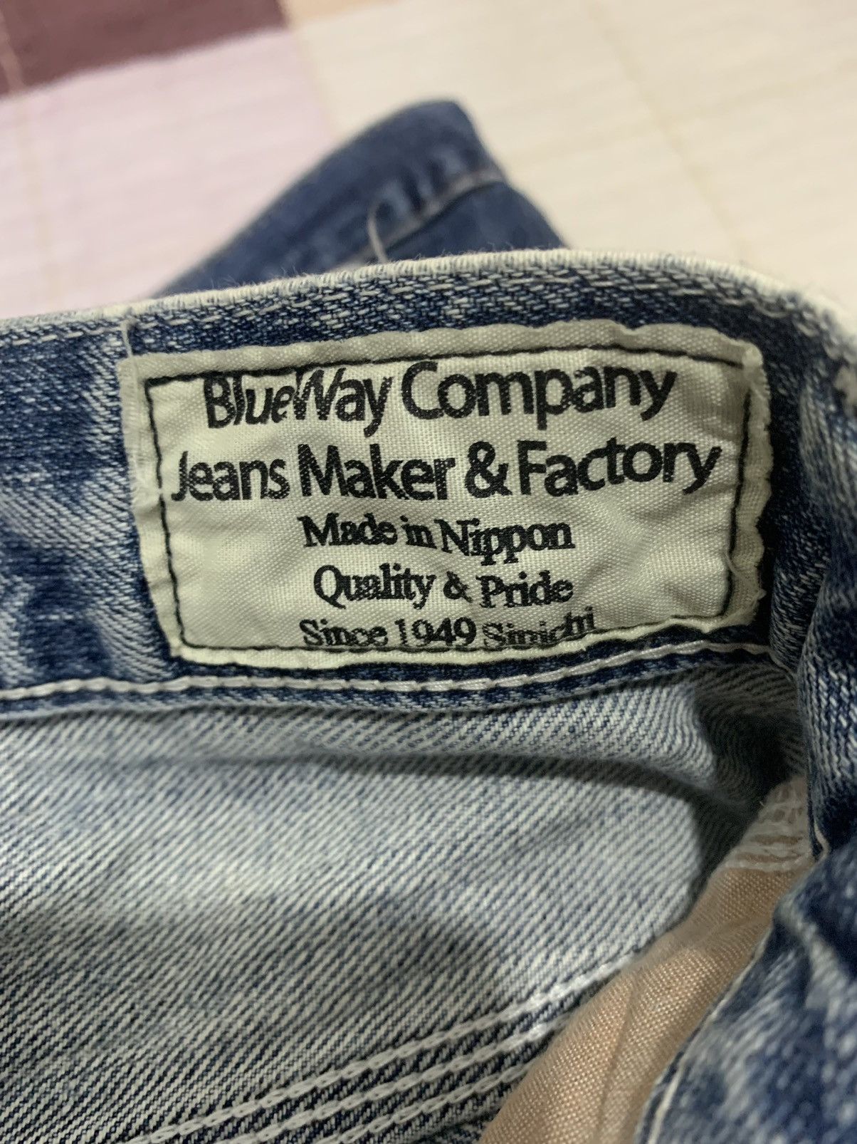 Blue Blue Japan × Luxe UNION MADE x BLUE WAY JEANS LUXE MADE IN NIPPON FLARED DENIM Size 33" - 19 Thumbnail