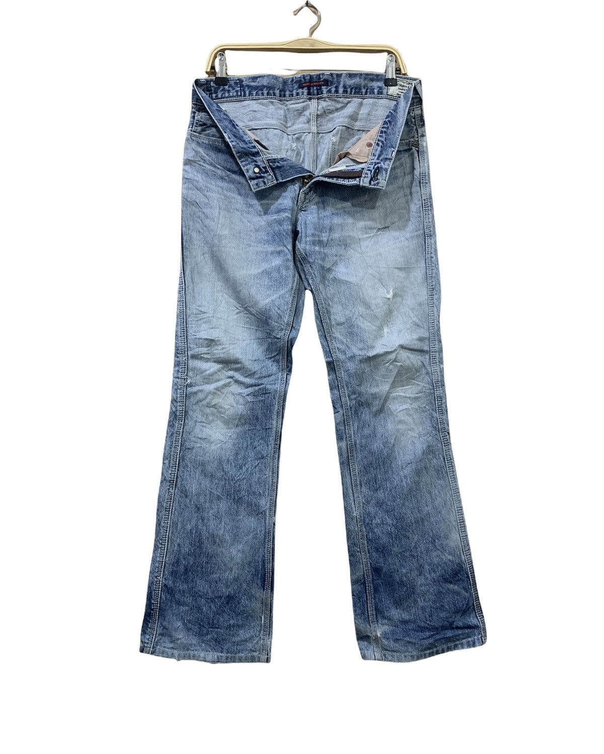 Blue Blue Japan × Luxe UNION MADE x BLUE WAY JEANS LUXE MADE IN NIPPON FLARED DENIM Size 33" - 3 Thumbnail