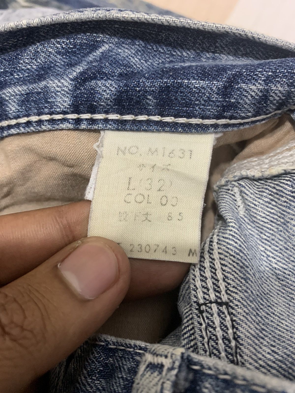 Blue Blue Japan × Luxe UNION MADE x BLUE WAY JEANS LUXE MADE IN NIPPON FLARED DENIM Size 33" - 22 Thumbnail