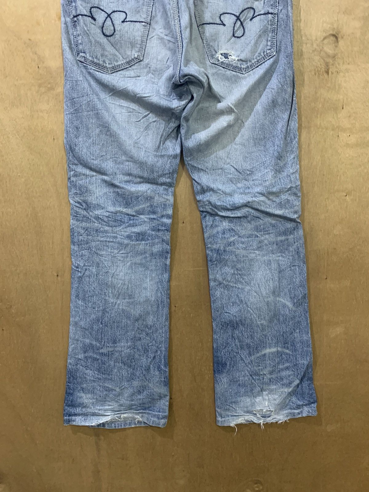 Blue Blue Japan × Luxe UNION MADE x BLUE WAY JEANS LUXE MADE IN NIPPON FLARED DENIM Size 33" - 11 Thumbnail