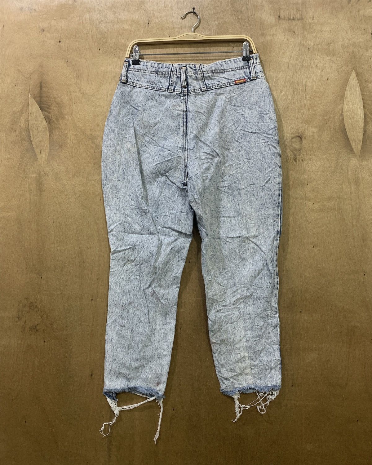 Japanese Brand × Jordache × Vintage JORDACHE Vintage 90s Acidwash Bleach Distressed Denim Jeans Size 30" / US 8 / IT 44 - 2 Thumbnail