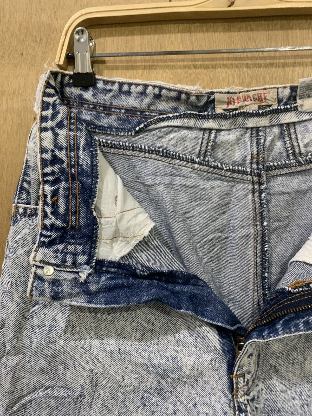 Japanese Brand × Jordache × Vintage JORDACHE Vintage 90s Acidwash Bleach Distressed Denim Jeans Size 30" / US 8 / IT 44 - 15 Thumbnail