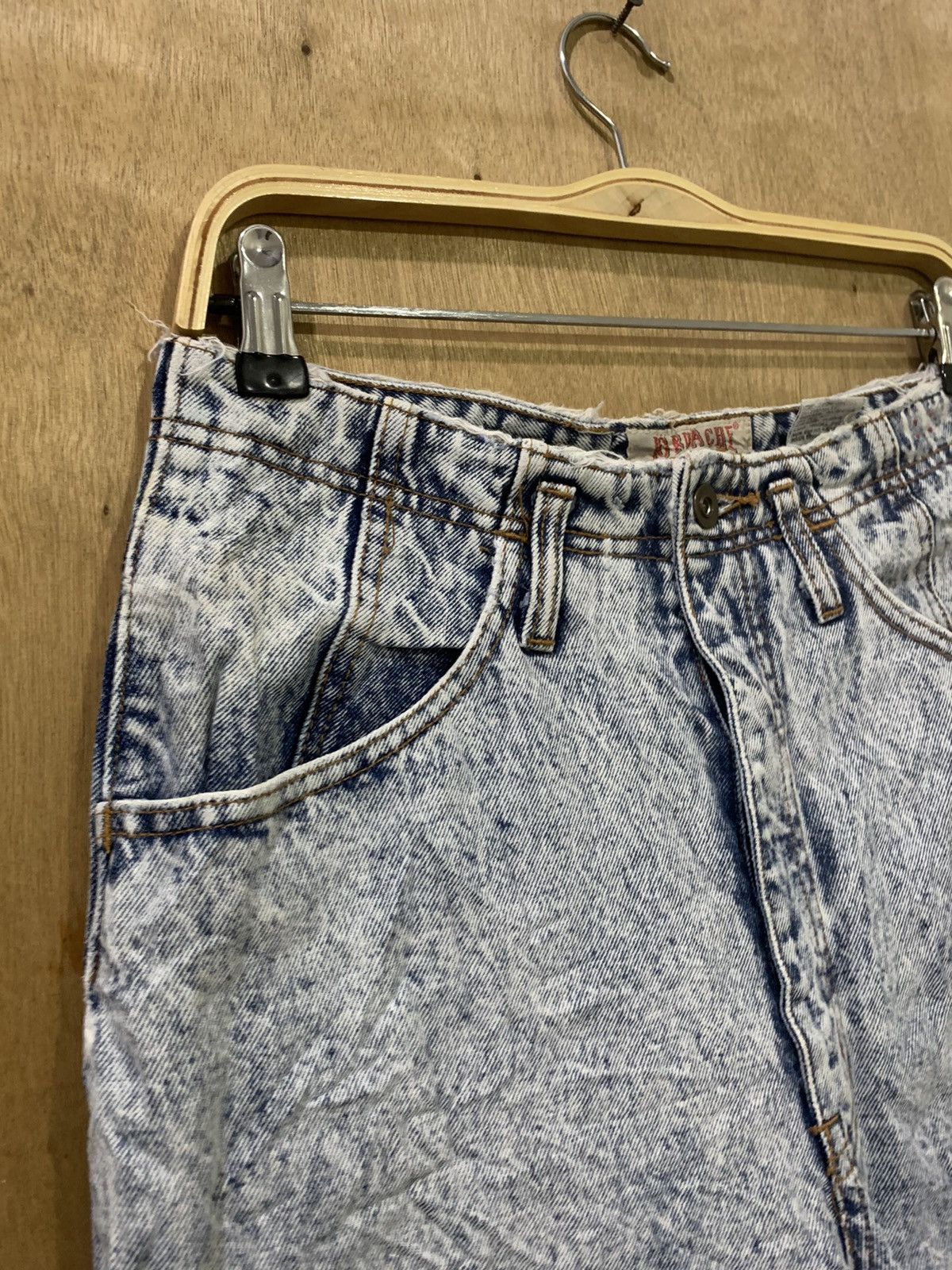 Japanese Brand × Jordache × Vintage JORDACHE Vintage 90s Acidwash Bleach Distressed Denim Jeans Size 30" / US 8 / IT 44 - 6 Thumbnail