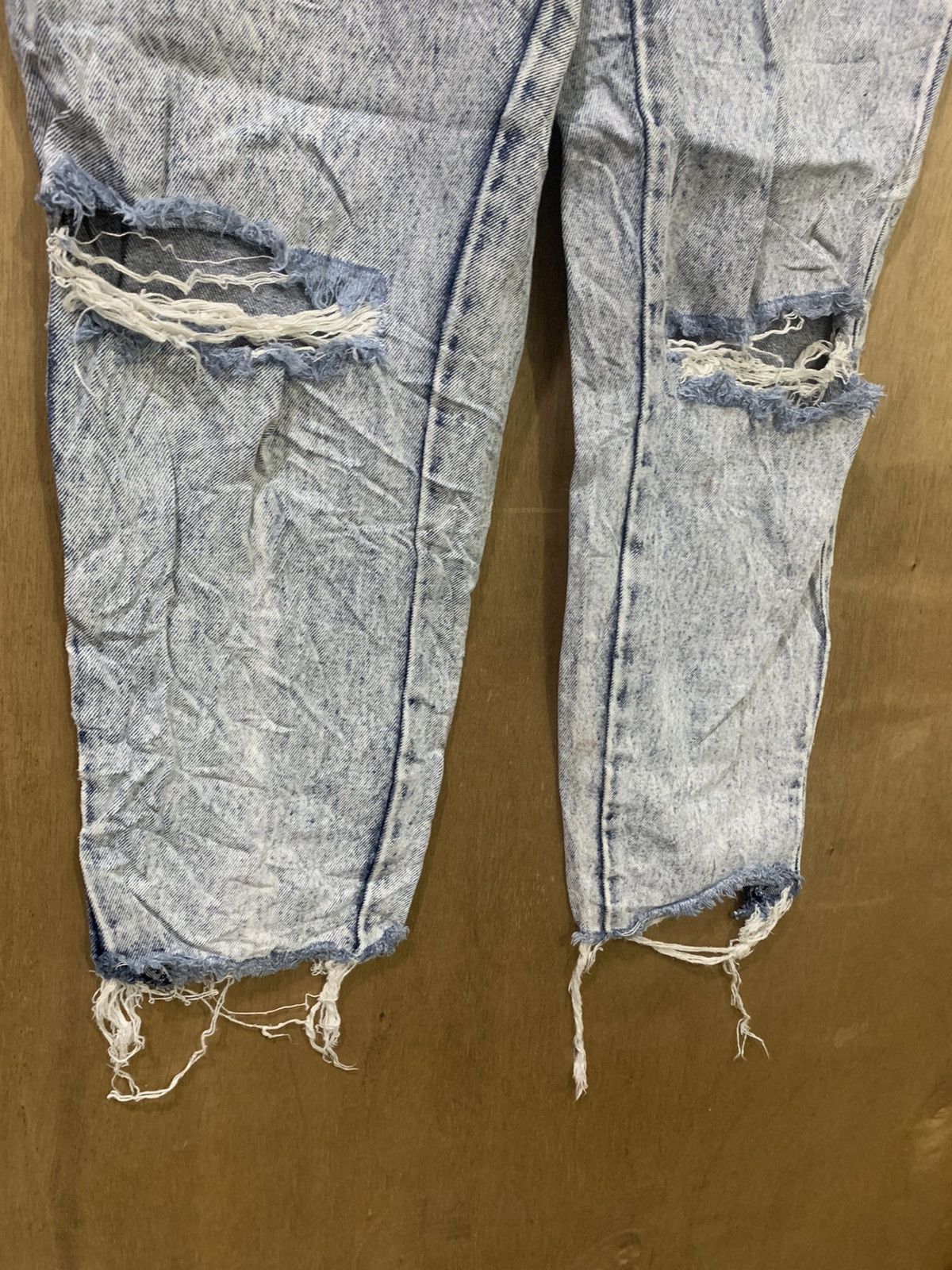 Japanese Brand × Jordache × Vintage JORDACHE Vintage 90s Acidwash Bleach Distressed Denim Jeans Size 30" / US 8 / IT 44 - 8 Thumbnail
