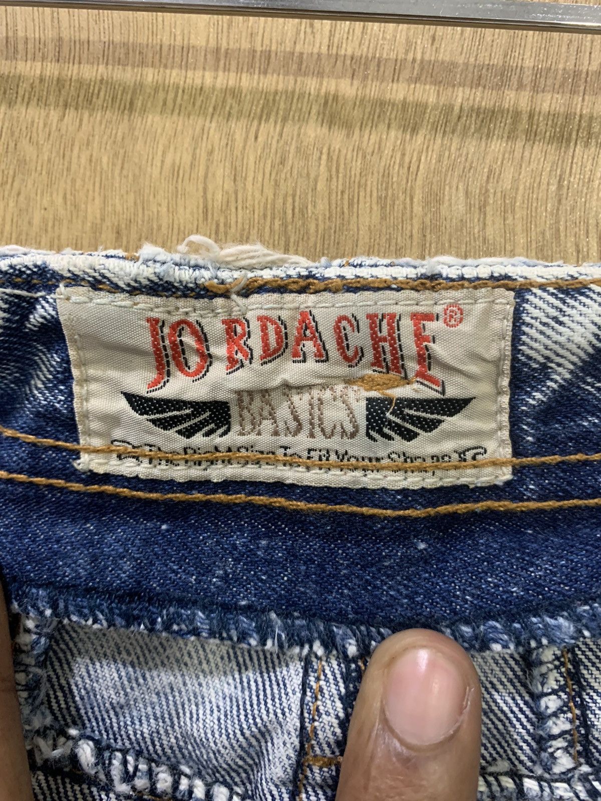 Japanese Brand × Jordache × Vintage JORDACHE Vintage 90s Acidwash Bleach Distressed Denim Jeans Size 30" / US 8 / IT 44 - 17 Thumbnail