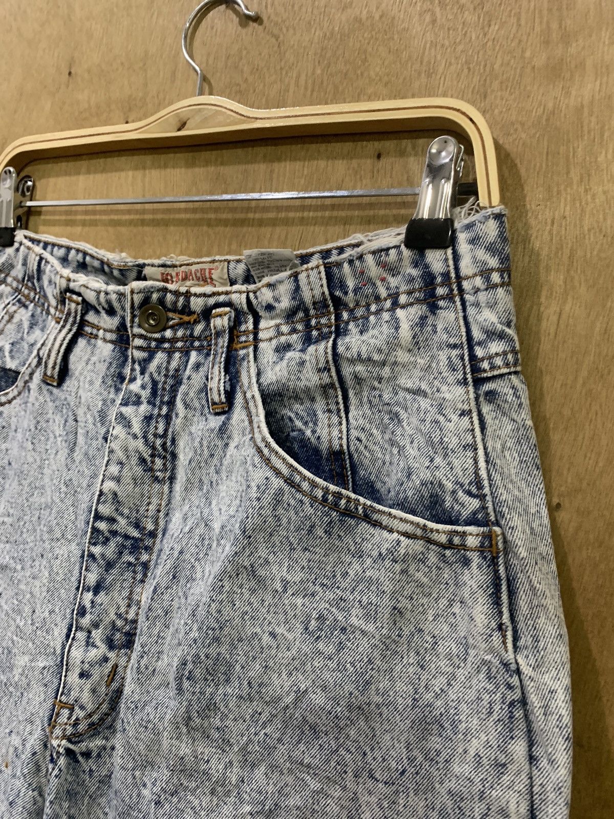 Japanese Brand × Jordache × Vintage JORDACHE Vintage 90s Acidwash Bleach Distressed Denim Jeans Size 30" / US 8 / IT 44 - 7 Thumbnail