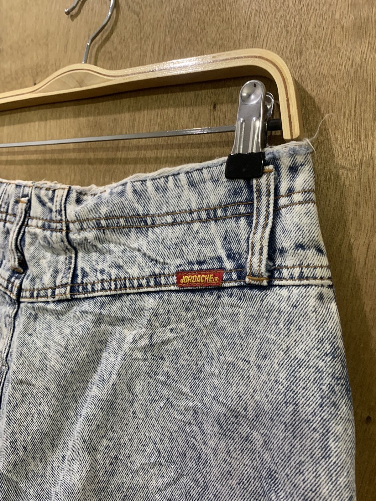Japanese Brand × Jordache × Vintage JORDACHE Vintage 90s Acidwash Bleach Distressed Denim Jeans Size 30" / US 8 / IT 44 - 12 Thumbnail