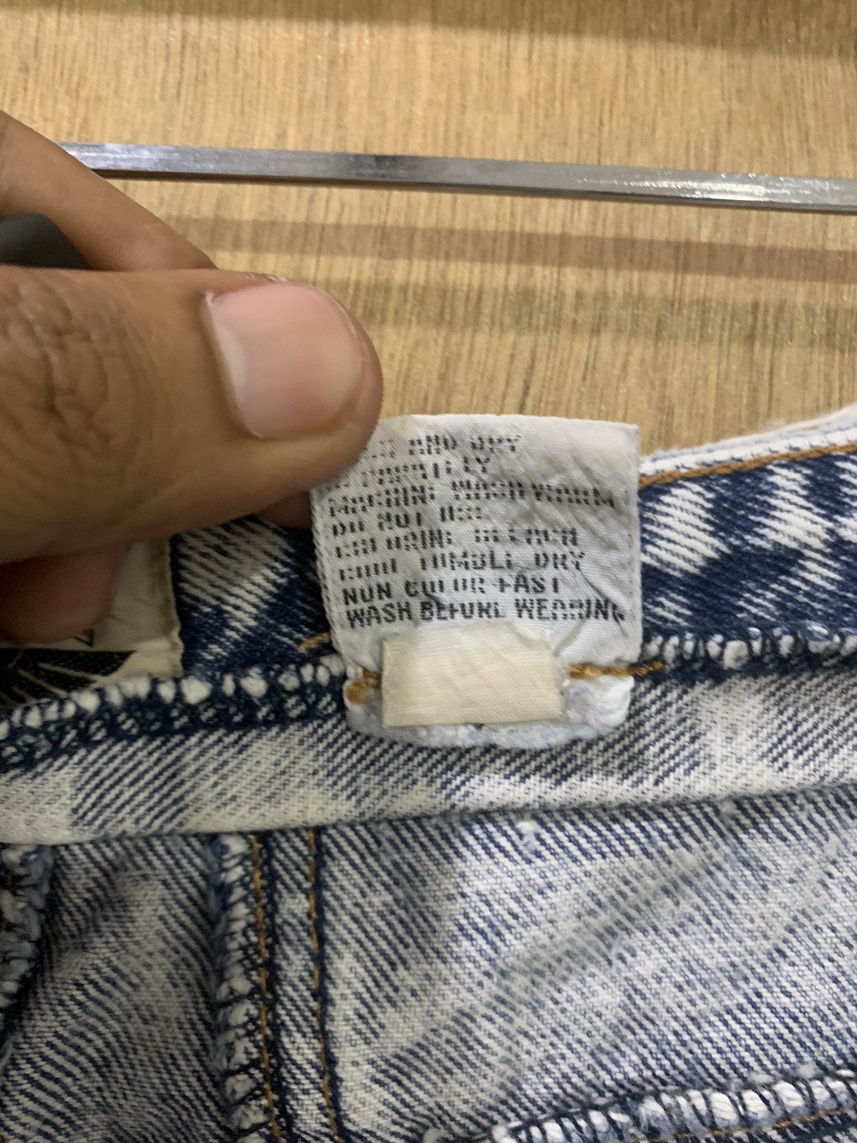 Japanese Brand × Jordache × Vintage JORDACHE Vintage 90s Acidwash Bleach Distressed Denim Jeans Size 30" / US 8 / IT 44 - 19 Thumbnail