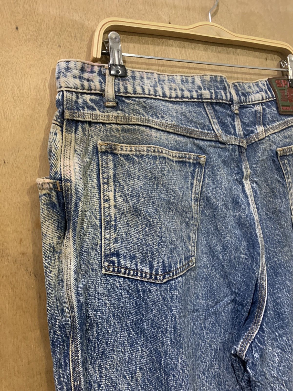 Big John × Japanese Brand SPANA BIG JOHN Vintage 80s Rare Worker Acidwash Denim Jeans Size US 36 / EU 52 - 11 Thumbnail