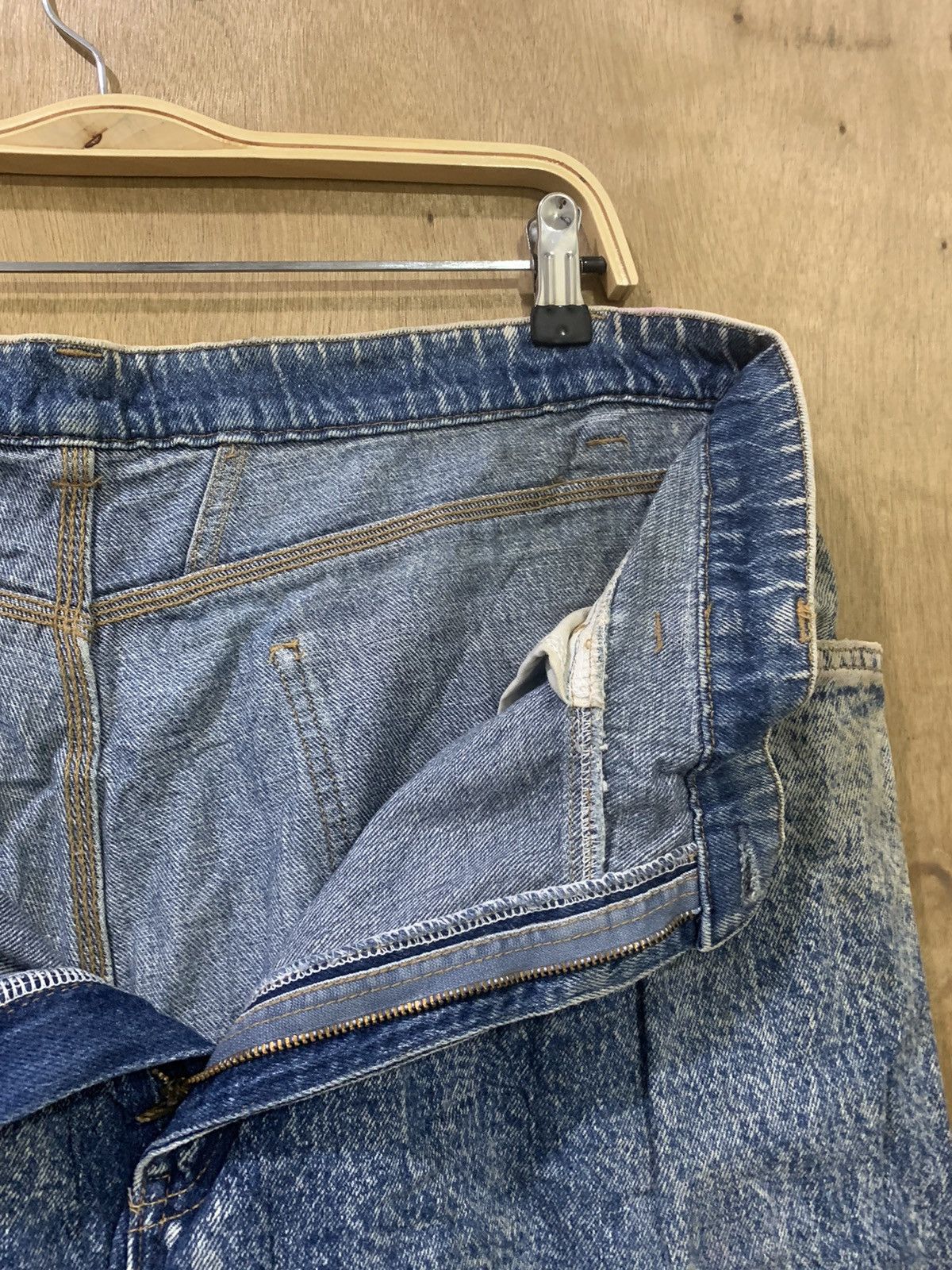 Big John × Japanese Brand SPANA BIG JOHN Vintage 80s Rare Worker Acidwash Denim Jeans Size US 36 / EU 52 - 16 Thumbnail