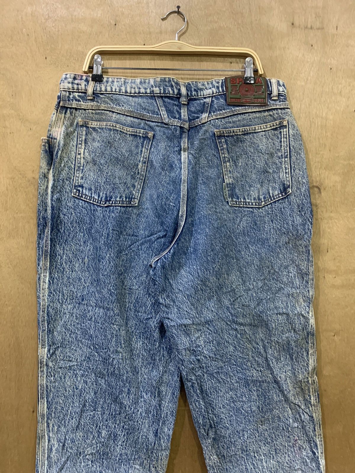 Big John × Japanese Brand SPANA BIG JOHN Vintage 80s Rare Worker Acidwash Denim Jeans Size US 36 / EU 52 - 9 Thumbnail