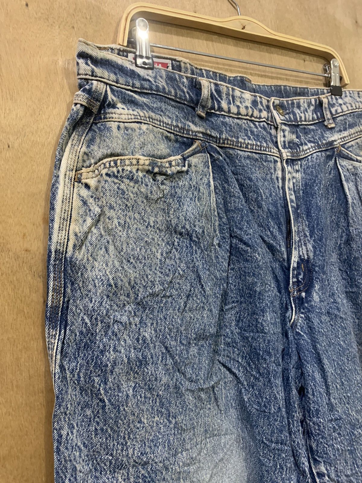 Big John × Japanese Brand SPANA BIG JOHN Vintage 80s Rare Worker Acidwash Denim Jeans Size US 36 / EU 52 - 6 Thumbnail