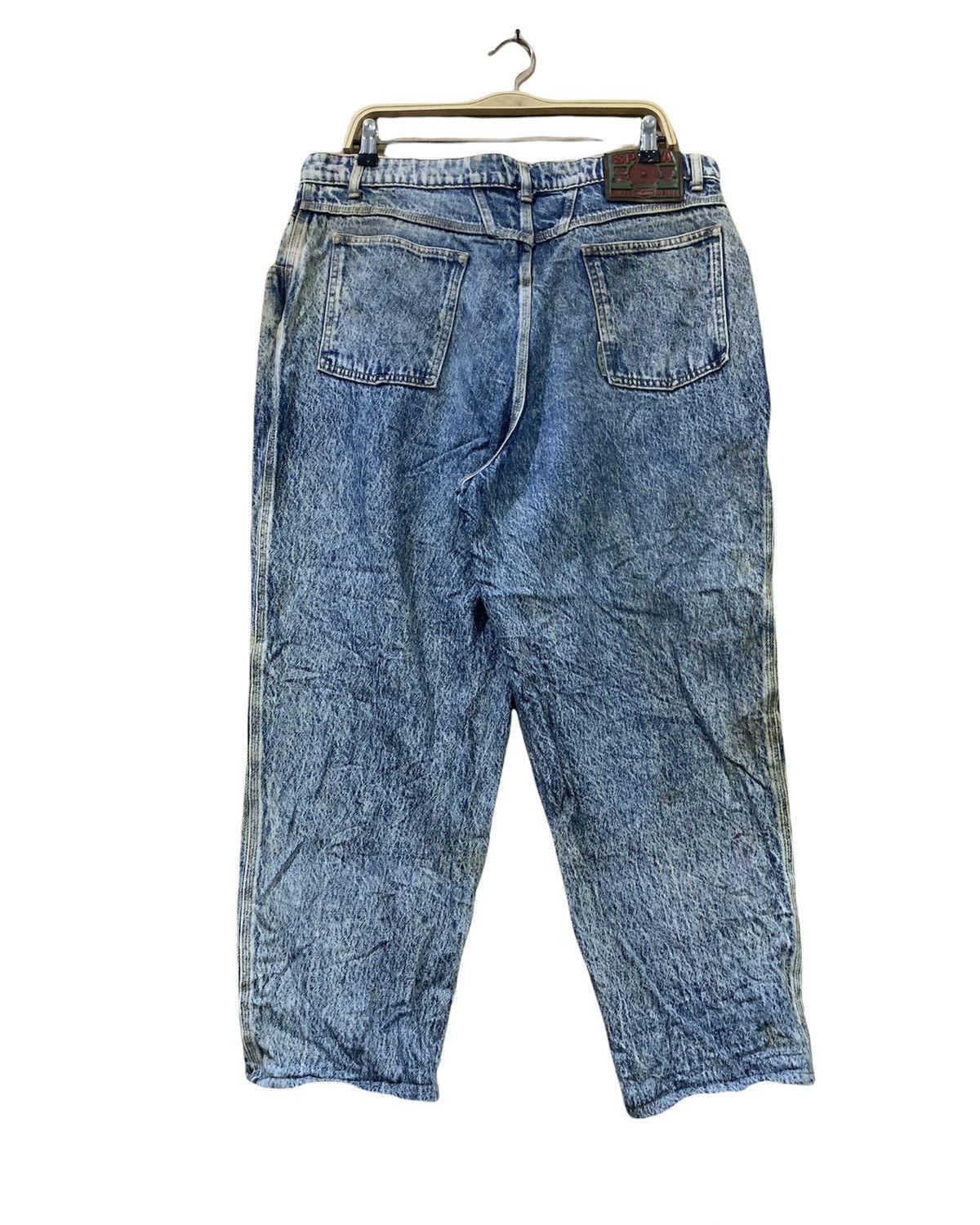 Big John × Japanese Brand SPANA BIG JOHN Vintage 80s Rare Worker Acidwash Denim Jeans Size US 36 / EU 52 - 2 Thumbnail