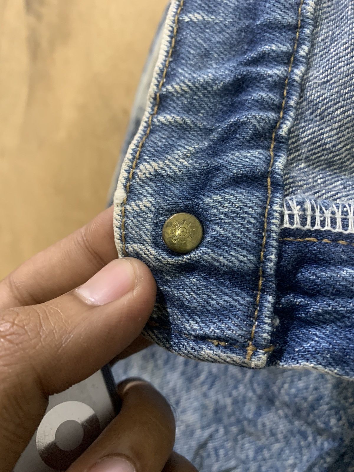 Big John × Japanese Brand SPANA BIG JOHN Vintage 80s Rare Worker Acidwash Denim Jeans Size US 36 / EU 52 - 17 Thumbnail