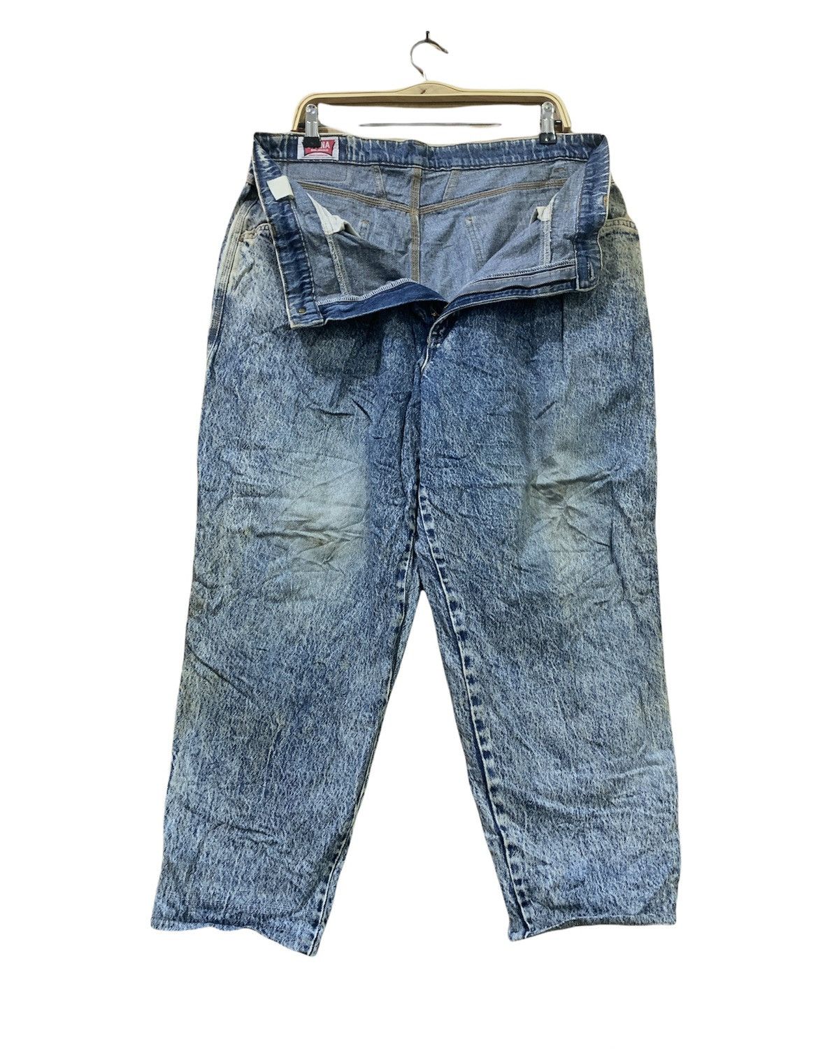 Big John × Japanese Brand SPANA BIG JOHN Vintage 80s Rare Worker Acidwash Denim Jeans Size US 36 / EU 52 - 3 Thumbnail