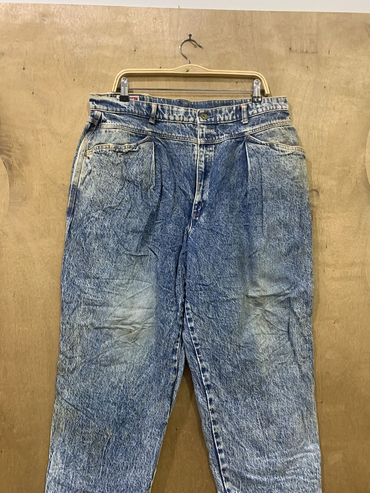 Big John × Japanese Brand SPANA BIG JOHN Vintage 80s Rare Worker Acidwash Denim Jeans Size US 36 / EU 52 - 4 Thumbnail